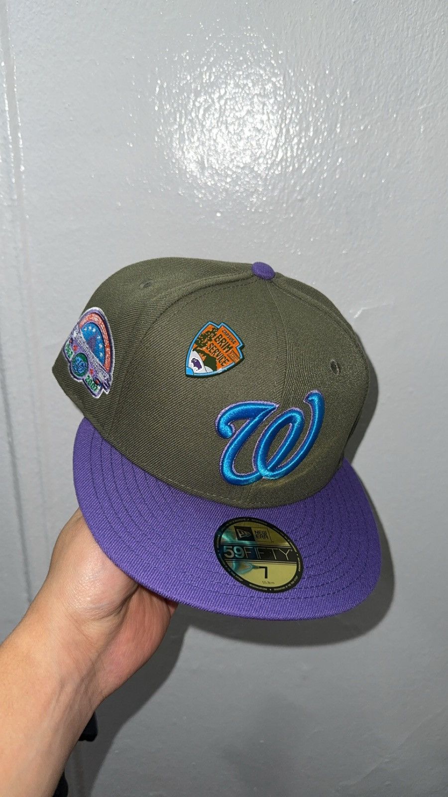New Era New Era 59fifty Green Washington Nationals fitted hat size 7 Size ONE SIZE - 1 Thumbnail