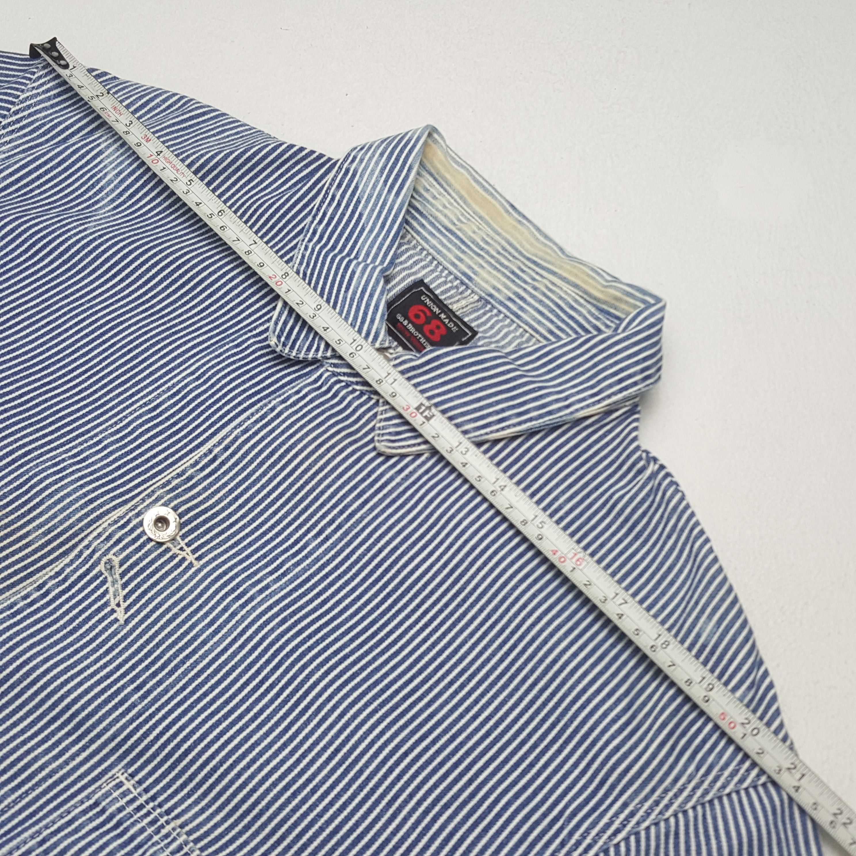 Vintage Vintage Union Made Custom Logo Striped Jacket Size US L / EU 52-54 / 3 - 8 Thumbnail