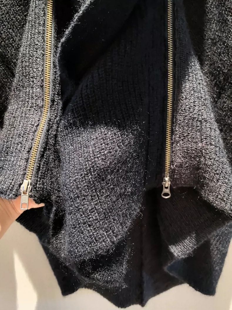 Yohji Yamamoto Yohji Yamamoto 17aw Fake Two-Piece Knitted Cardigan sweater Size US L / EU 52-54 / 3 - 7 Thumbnail