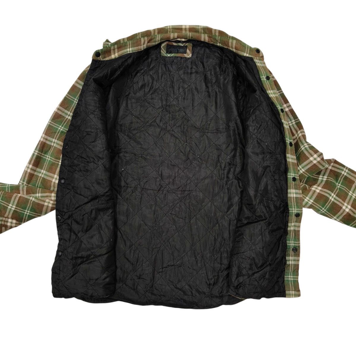 Japanese Brand Vintage Clothes Truck Quilted Flannel Jacket Size US L / EU 52-54 / 3 - 9 Thumbnail