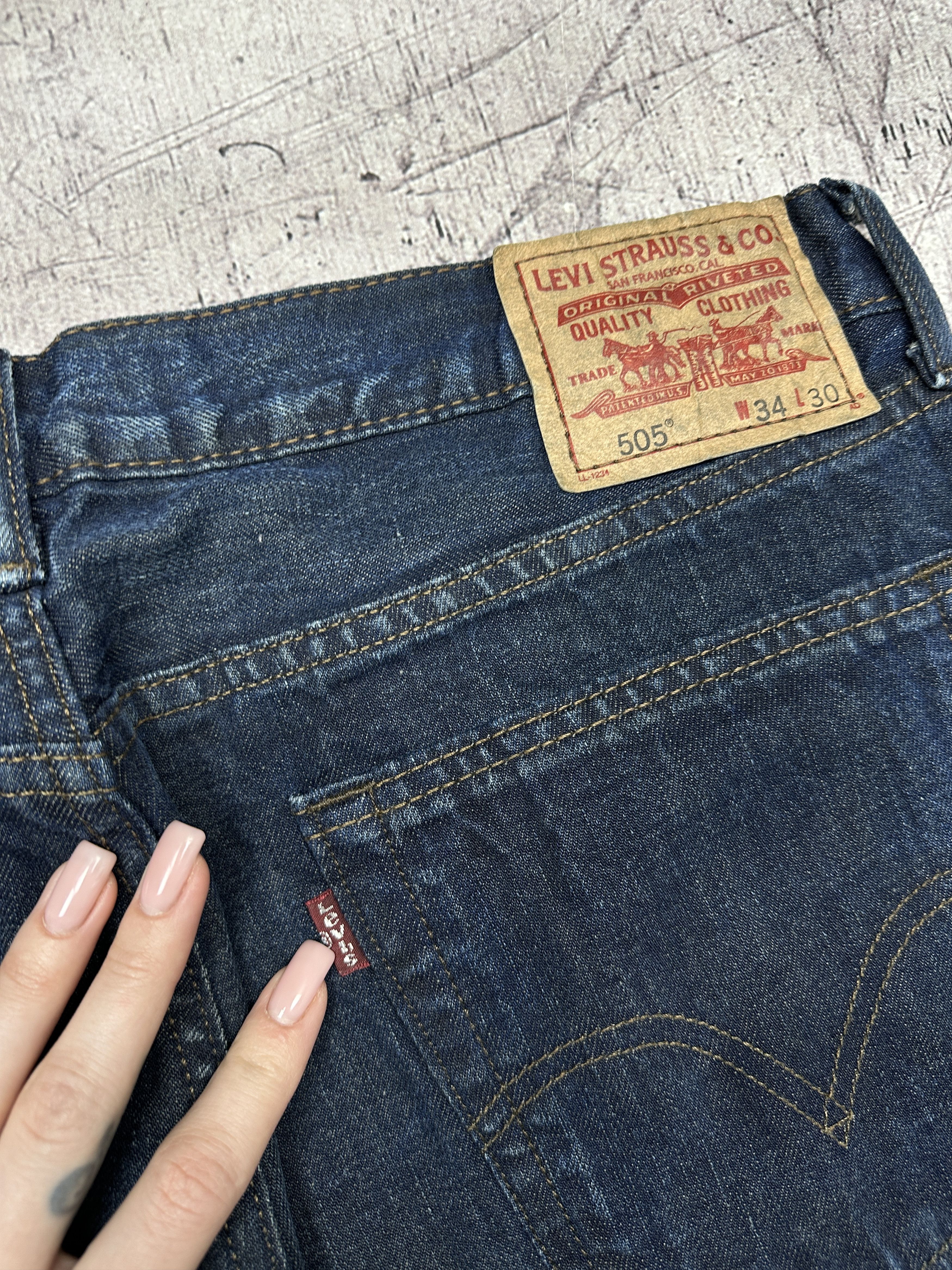 Levi's Levi's 505 Mens Denim Pants Jeans Size 34 x 30 Size US 34 / EU 50 - 3 Thumbnail