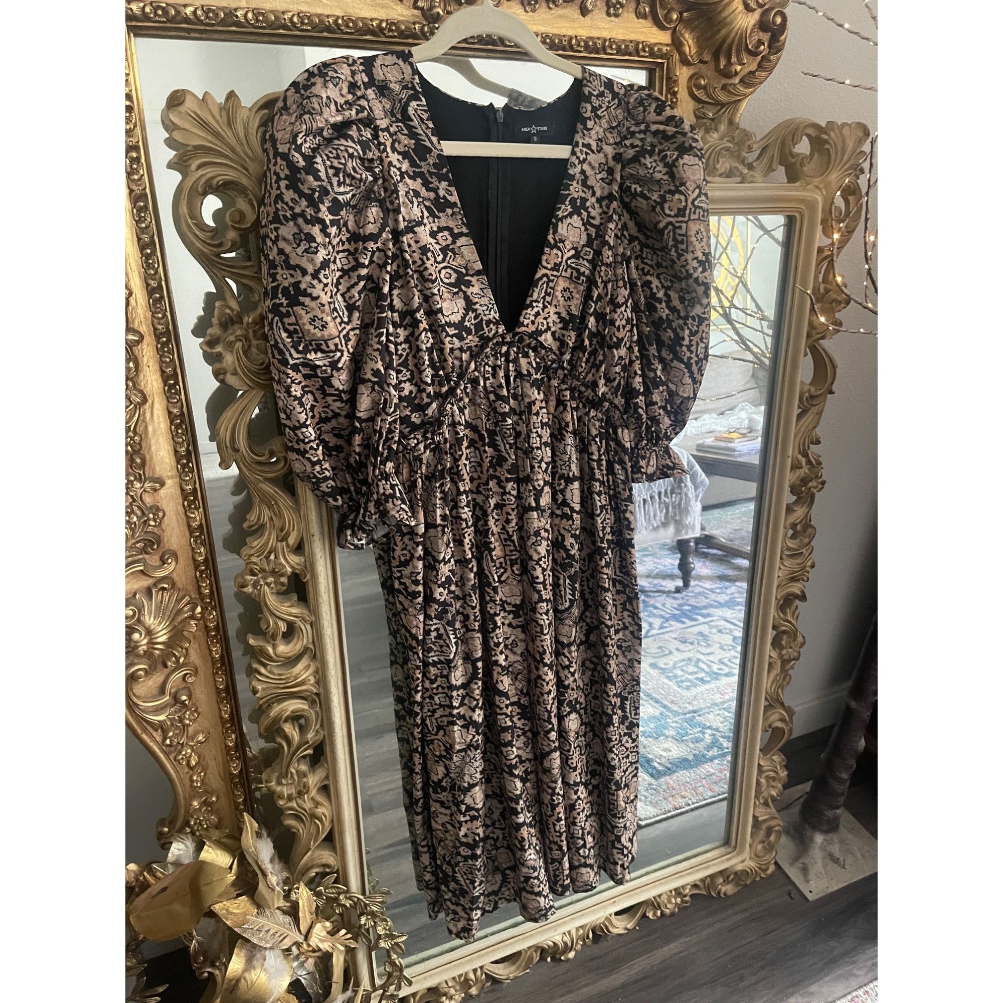 Other Area Stars Medallion Print Empire Waist Dress Size S / US 4 / IT 40 - 9 Thumbnail