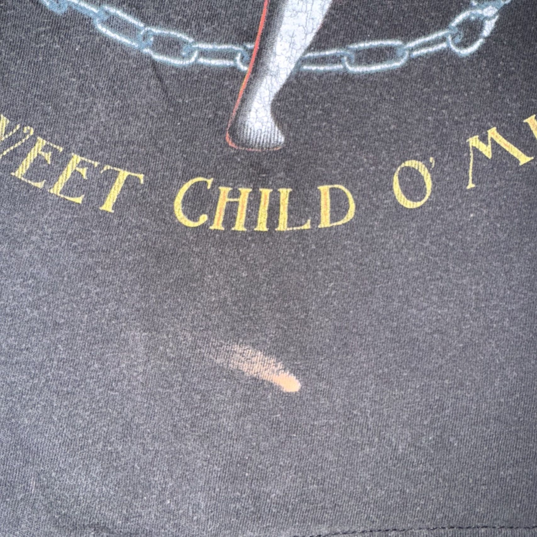 Vintage Guns N’ Roses T-Shirt Black L Men 20x24 Sweet Child O’ Mine Rose Vintage Fade Size US L / EU 52-54 / 3 - 3 Thumbnail