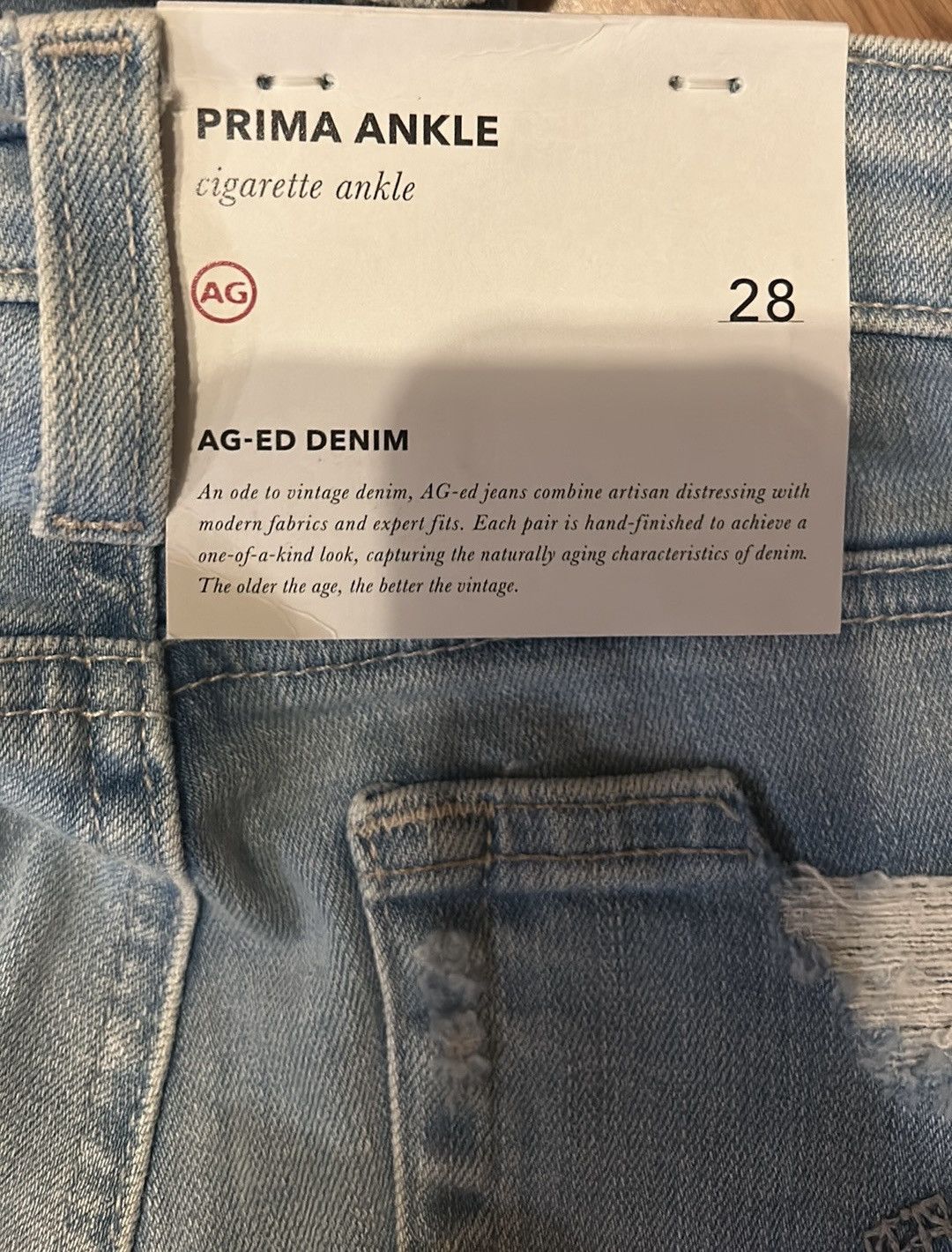 AG Adriano Goldschmied AG Jeans Prima Ankle Cigarette Ankle Slim Leg Jeans Size 28" / US 6 / IT 42 - 4 Thumbnail