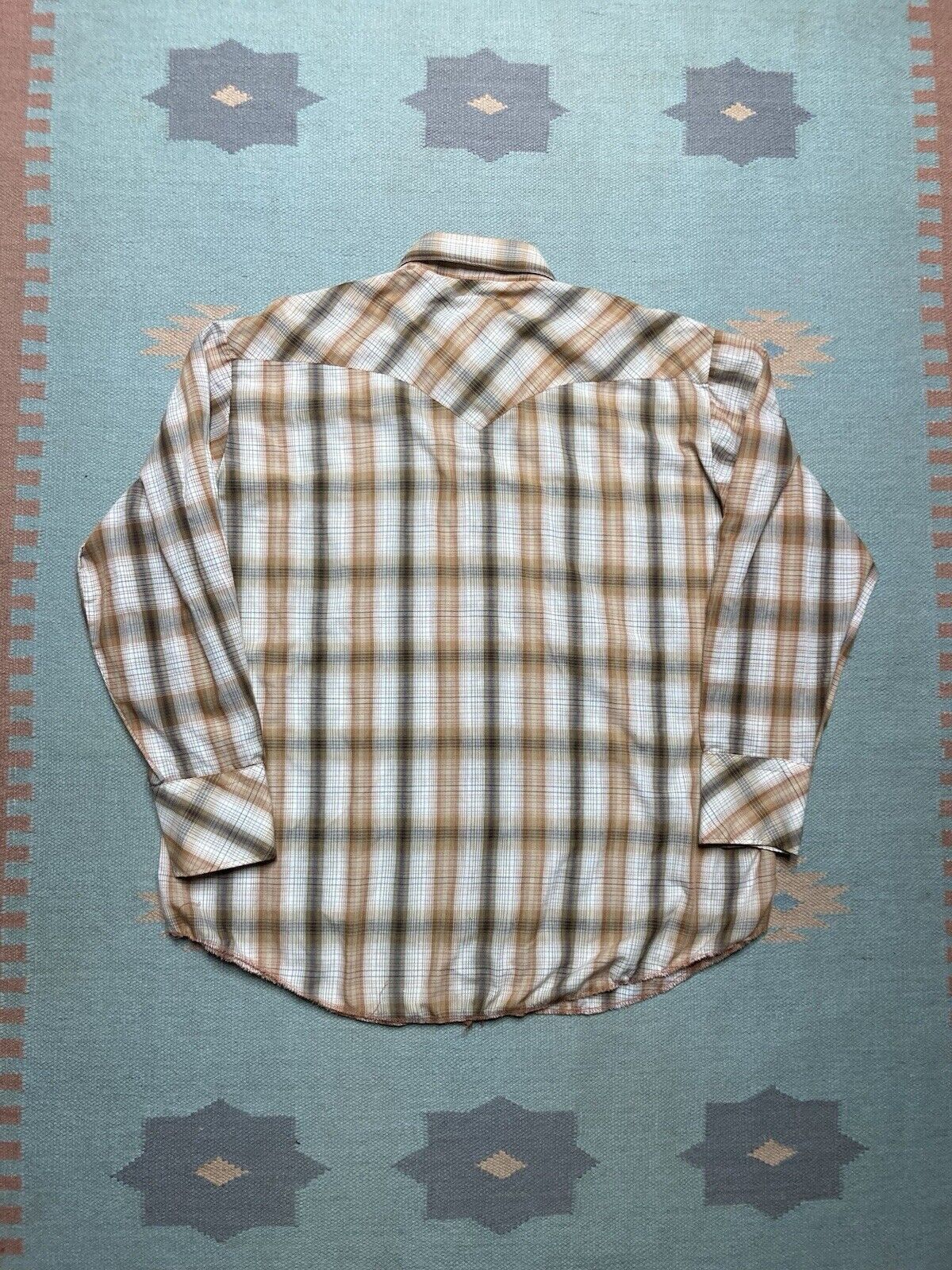 Vintage VTG Chute #1 Pearl snap shirt plaid western wear cowboy XL Size US XL / EU 56 / 4 - 6 Thumbnail