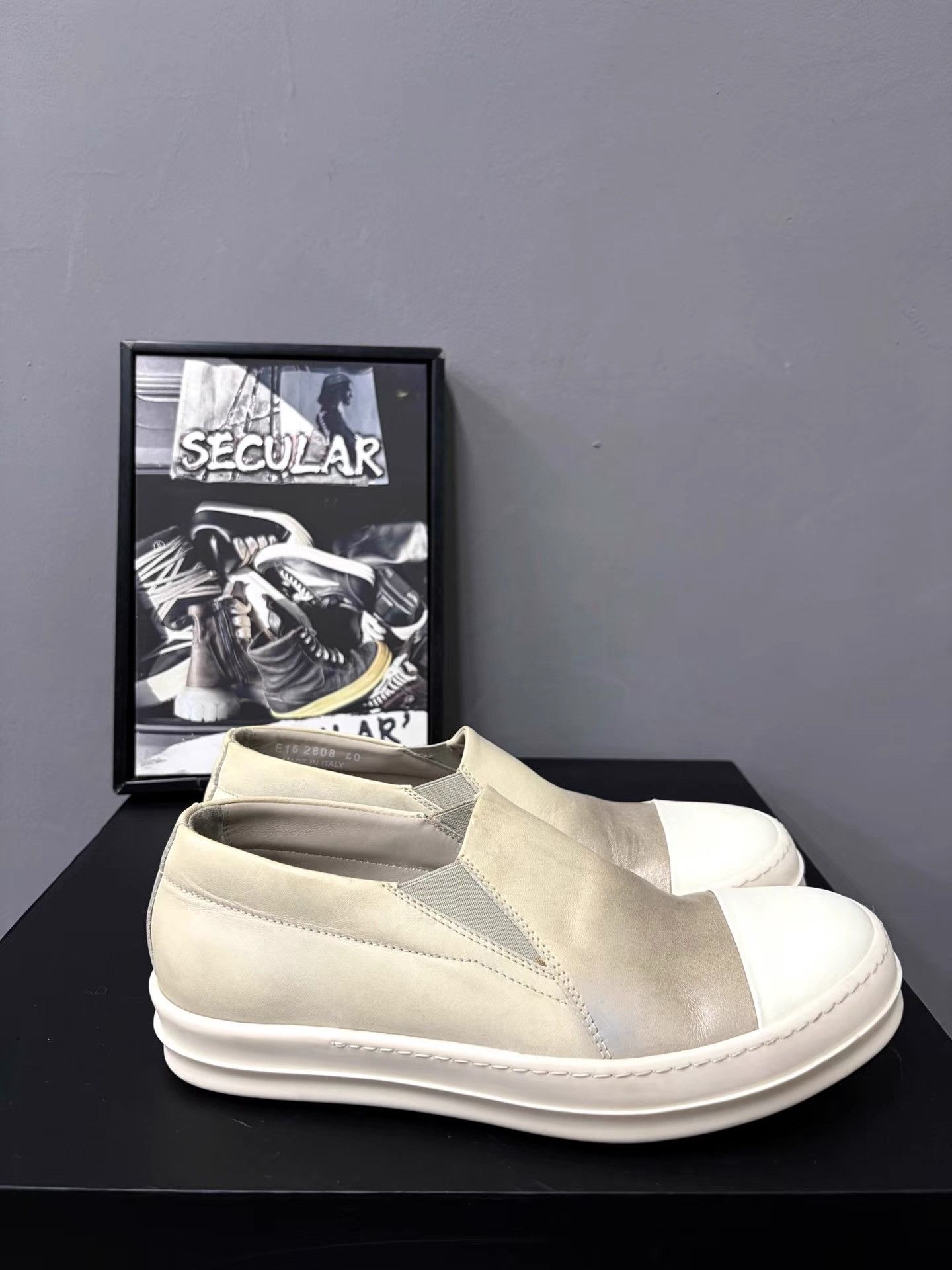 Rick Owens Rick Owens Mainline Leather Big Converse Slip-On K34 Size US 7 / EU 40 - 6 Thumbnail