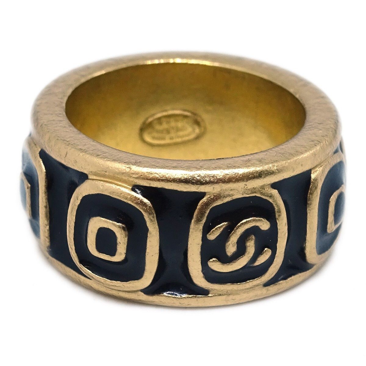 Chanel Chanel Logo Ring Gold-plated Size ONE SIZE - 1 Thumbnail
