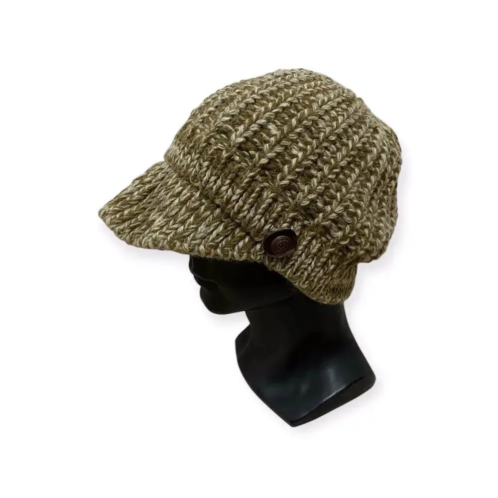 Vintage Japanese Brand Rare Design crochet Visor Beanie Hat Size ONE SIZE - 1 Thumbnail