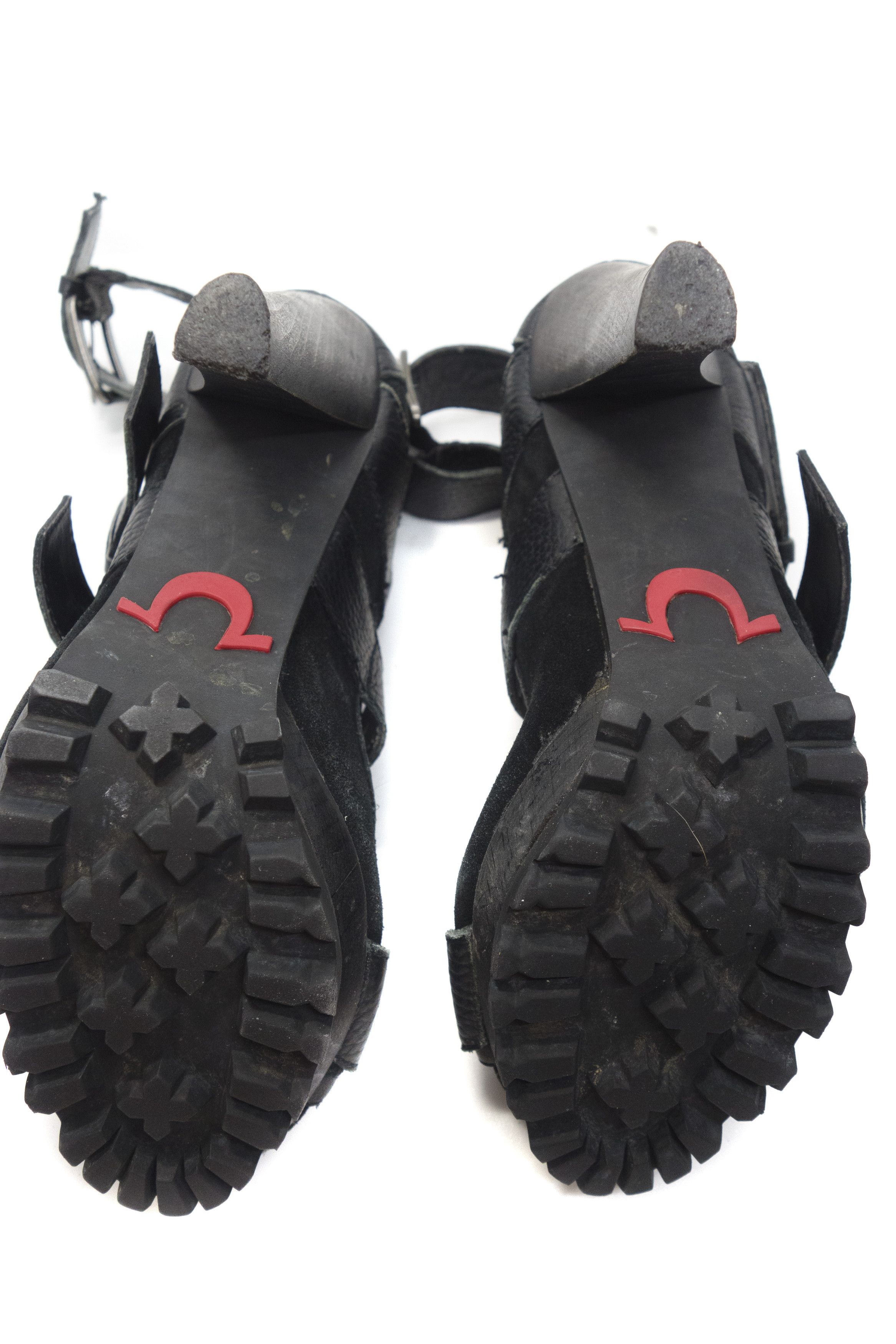 True Religion Avant Garde Massive Belted Heels Size US 6 / IT 36 - 6 Thumbnail
