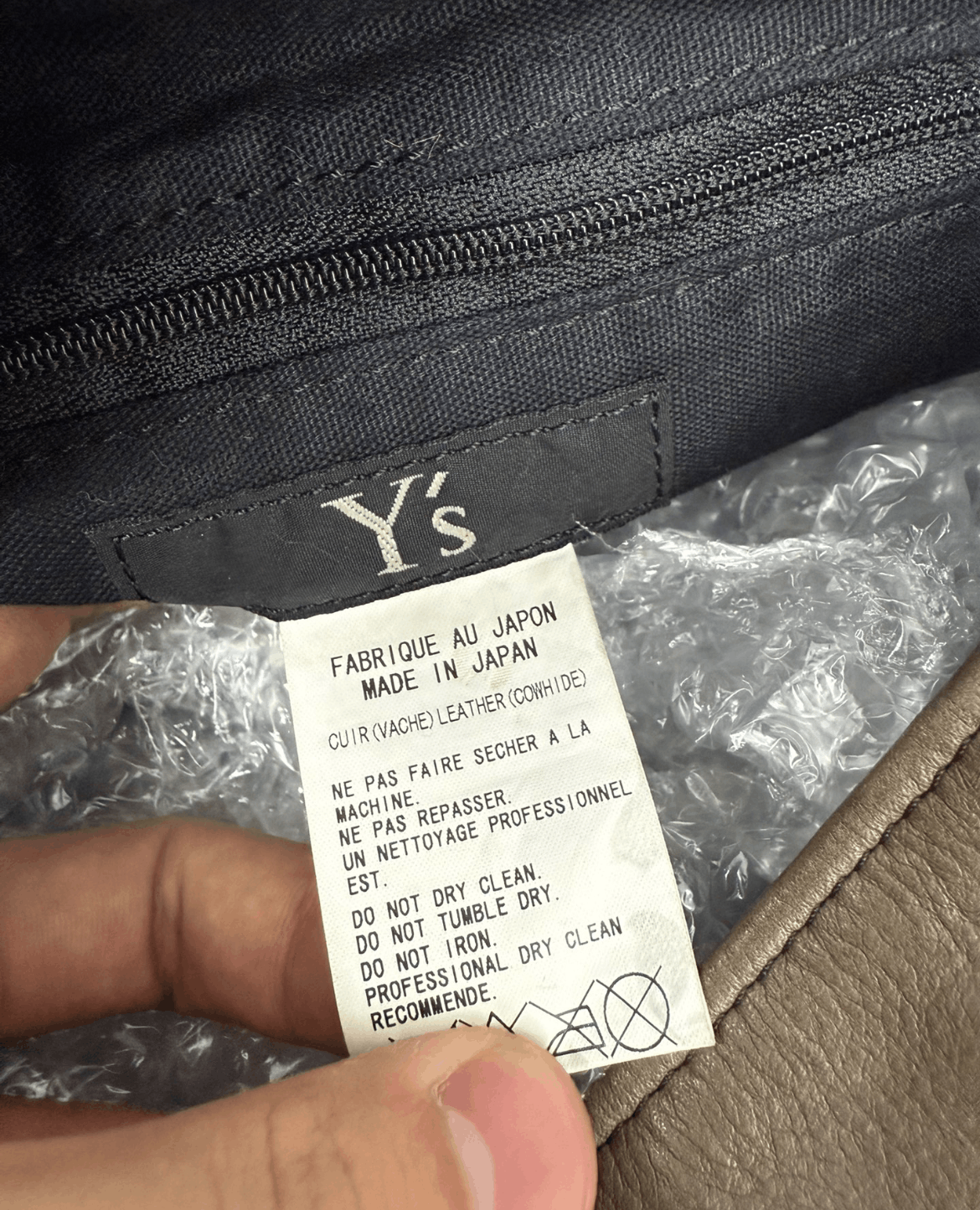 Y's × Yohji Yamamoto Yohji Yamamoto Y's Leather Bundle Bag Size ONE SIZE - 7 Thumbnail