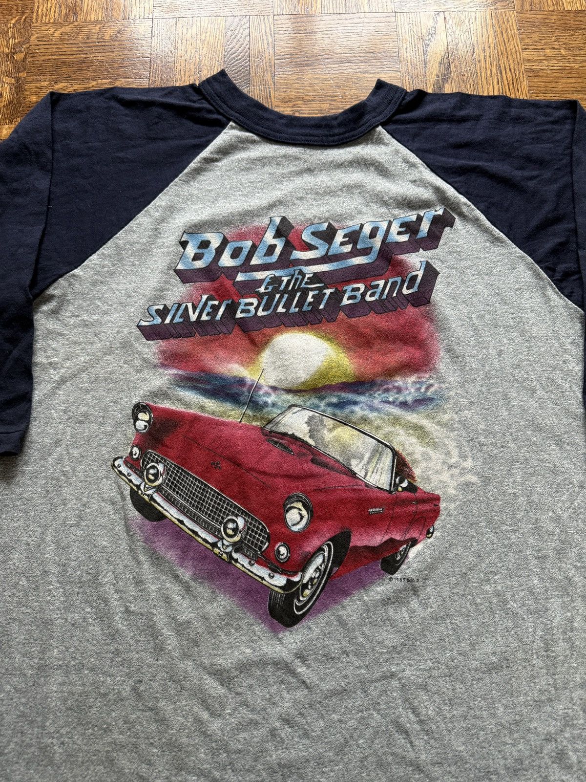 Vintage Vintage Bob Seger 1983 The Distance Tour Baseball Tee Size US XL / EU 56 / 4 - 4 Thumbnail