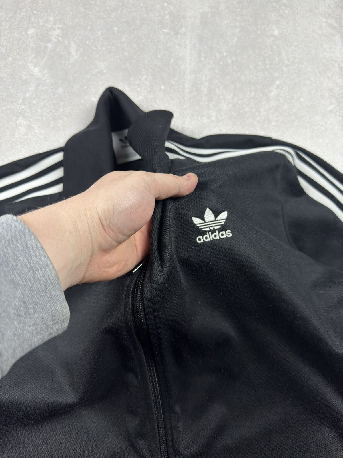 Adidas Adidas Black Classic Olympic Zip Track Top Jacket Y2k Size US L / EU 52-54 / 3 - 6 Thumbnail