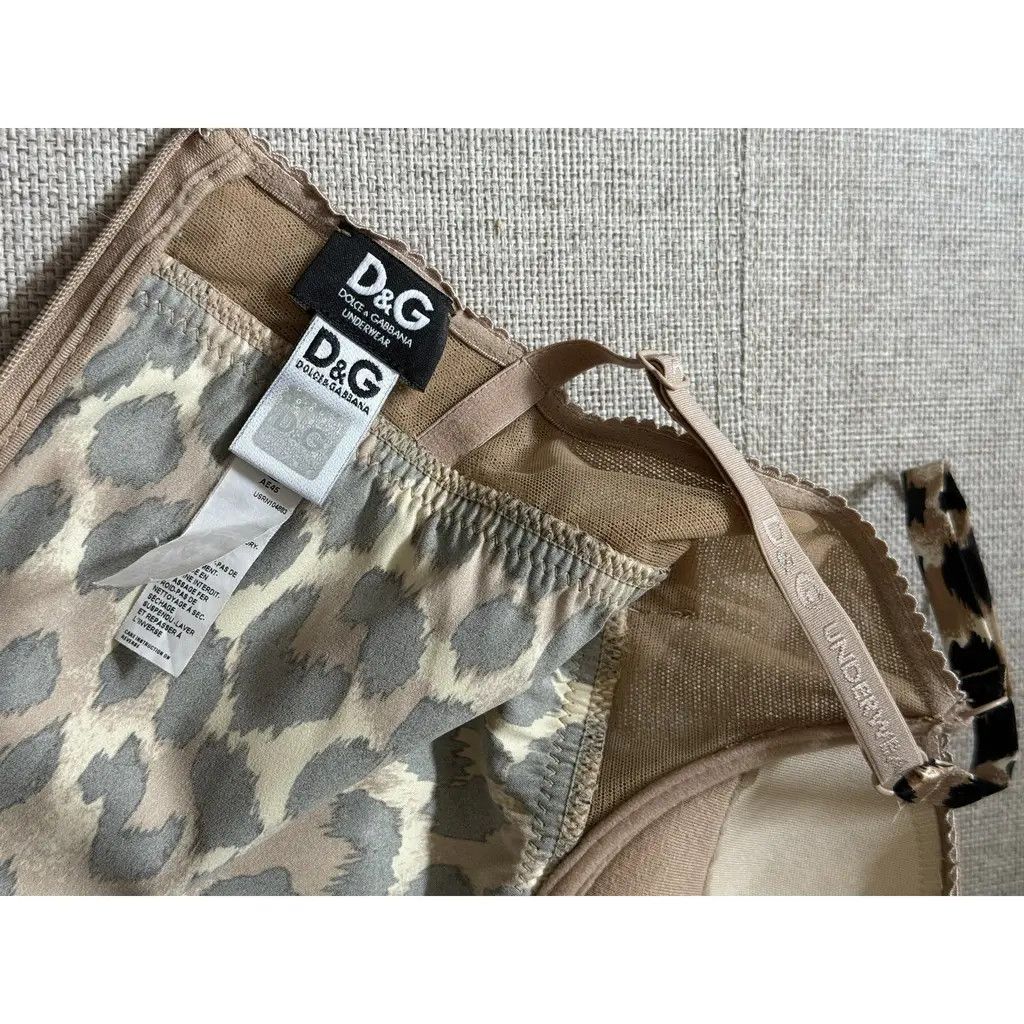 Dolce & Gabbana Dolce & Gabbana Brown Leopard Bodycon Mini Slip Dress L Size M / US 6-8 / IT 42-44 - 6 Thumbnail