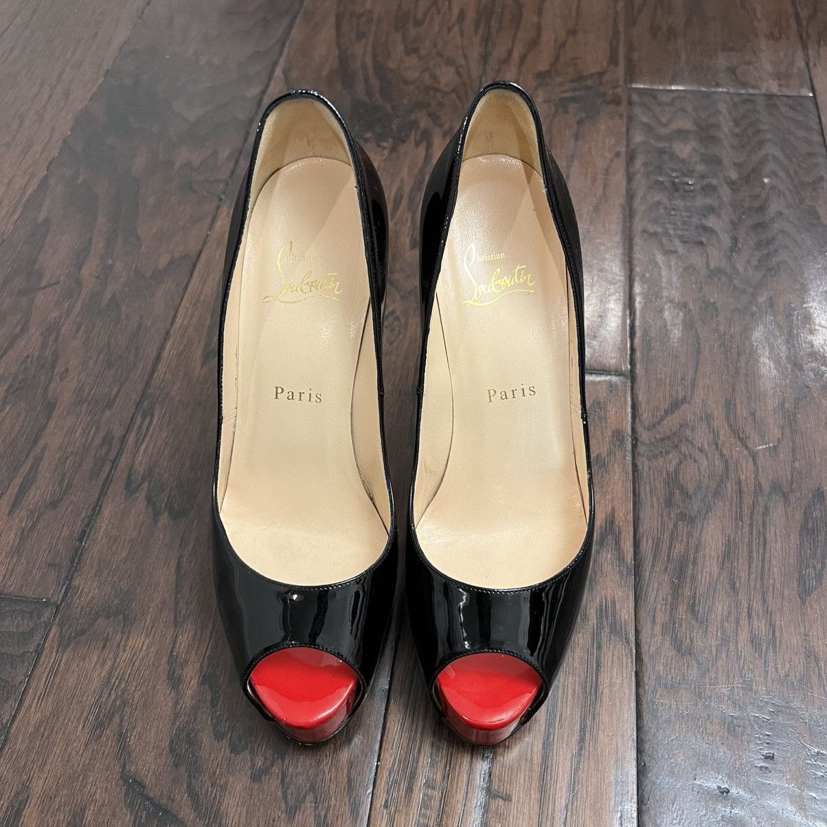 Christian Louboutin Authentic Christian Louboutin New Very Prive 120 Black Size US 7 / IT 37 - 1 Thumbnail