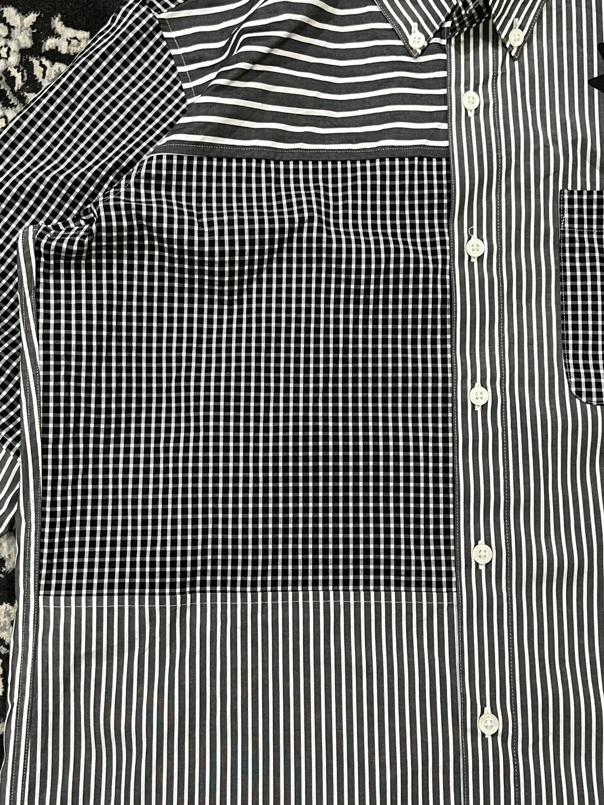Jean Charles De Castelbajac × Vintage Vintage Castelbajac Button Up Shirt Patchwork Size US M / EU 48-50 / 2 - 5 Thumbnail
