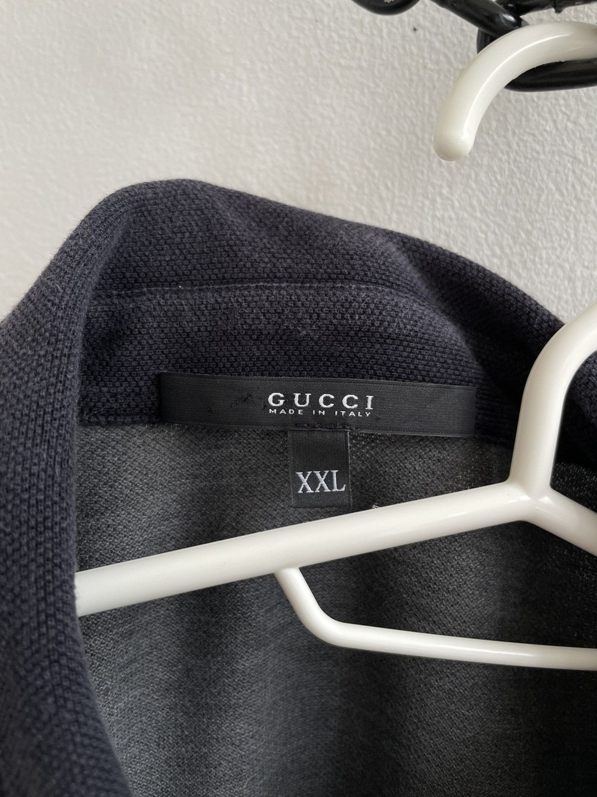 Gucci Gucci Cotton Grey Polo Shirt T Shirt Tee Logo Patched Size US XXL / EU 58 / 5 - 9 Thumbnail