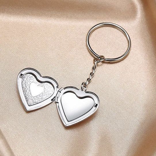 Other Heart Charm Image Insert Locket Keychain Size ONE SIZE - 2 Thumbnail