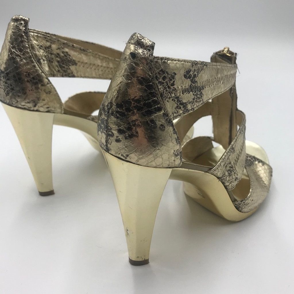 Michael Kors MICHAEL KORS | Berkeley T Strap Snakeskin Heels Size US 6.5 / IT 36.5 - 13 Thumbnail
