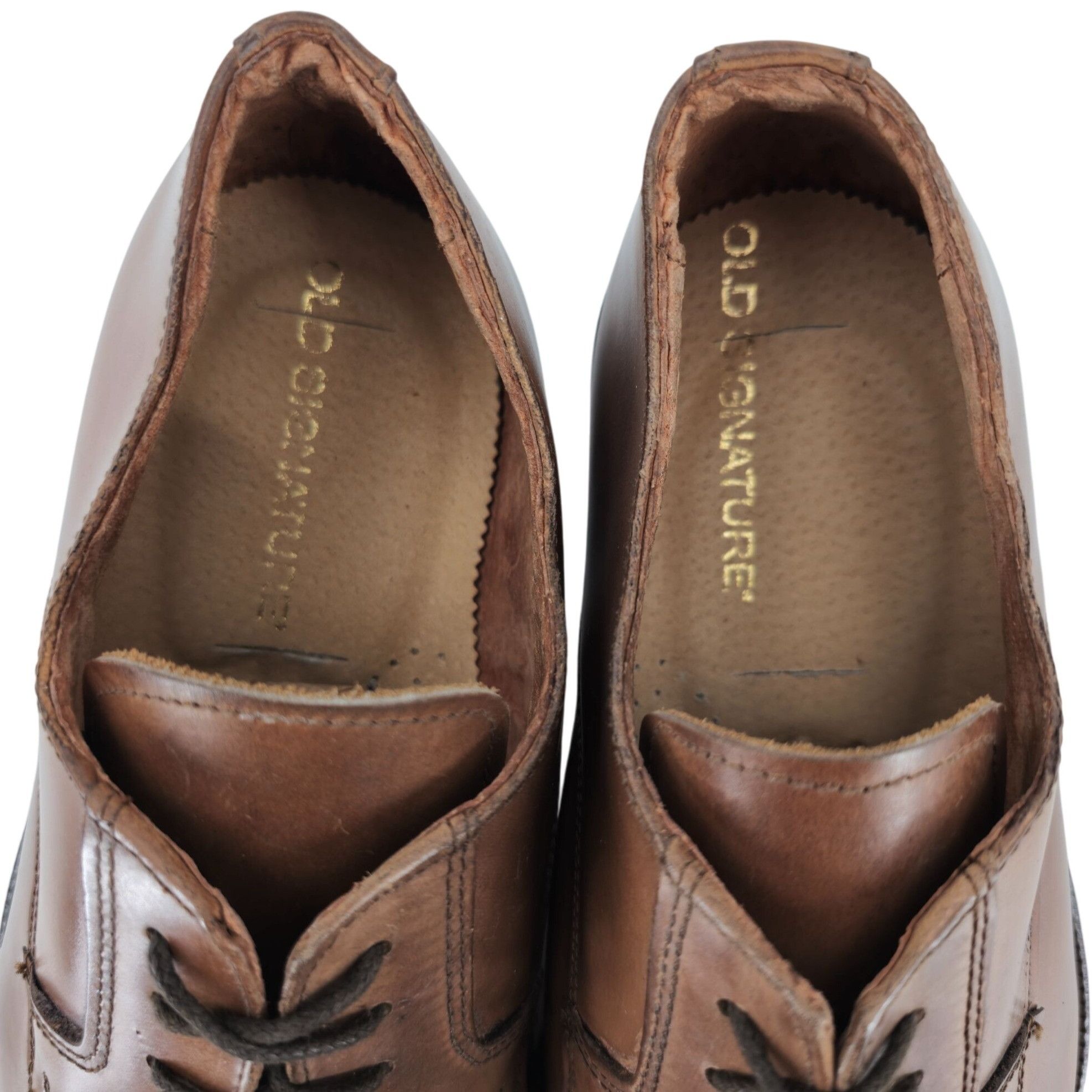 Other NEW Old Signature brand Italian Dress Shoes Mens 11 44 Tan Size US 11 / EU 44 - 3 Thumbnail