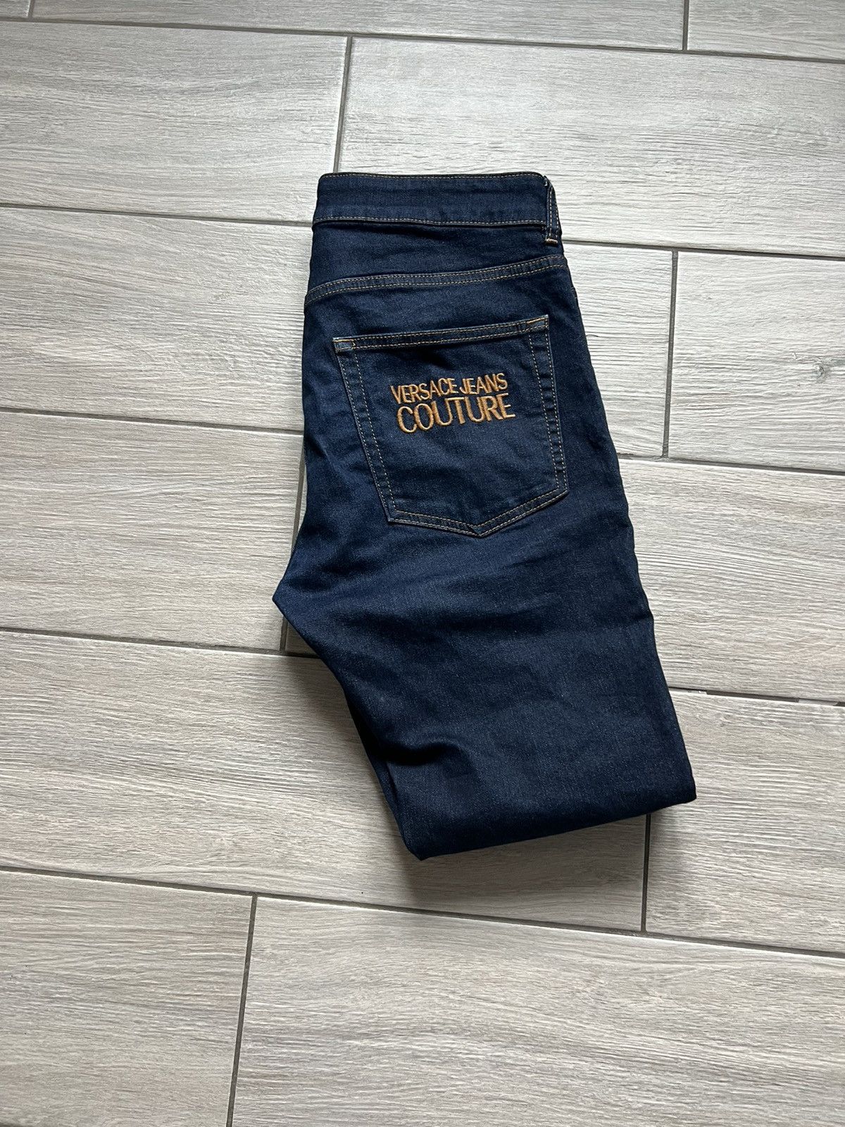 Jean Classic Dark Blue Versace Jeans Couture Pants 32 Size Size US 32 / EU 48 - 19 Thumbnail