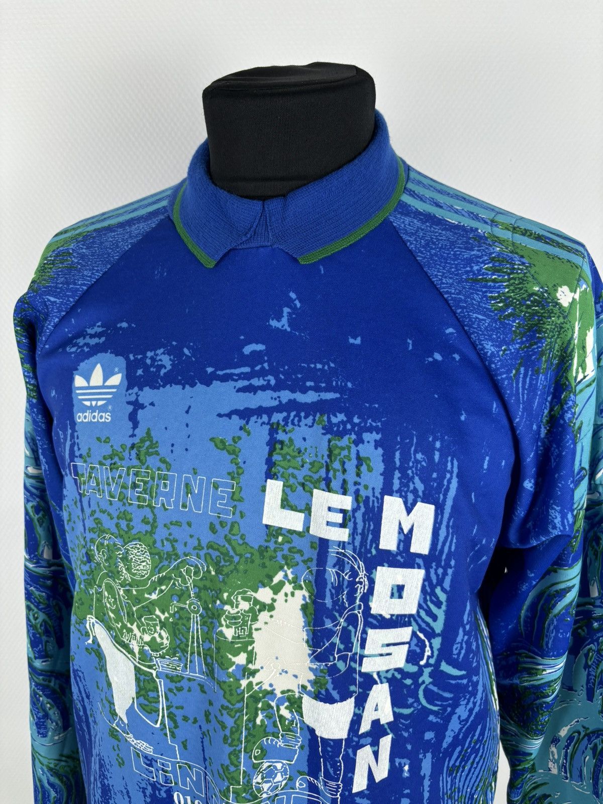 Adidas × Vintage VTG 90's ADIDAS Barthez France Football Goalkeeper Long Sleeve Shirt Jersey XL Size US XL / EU 56 / 4 - 8 Thumbnail
