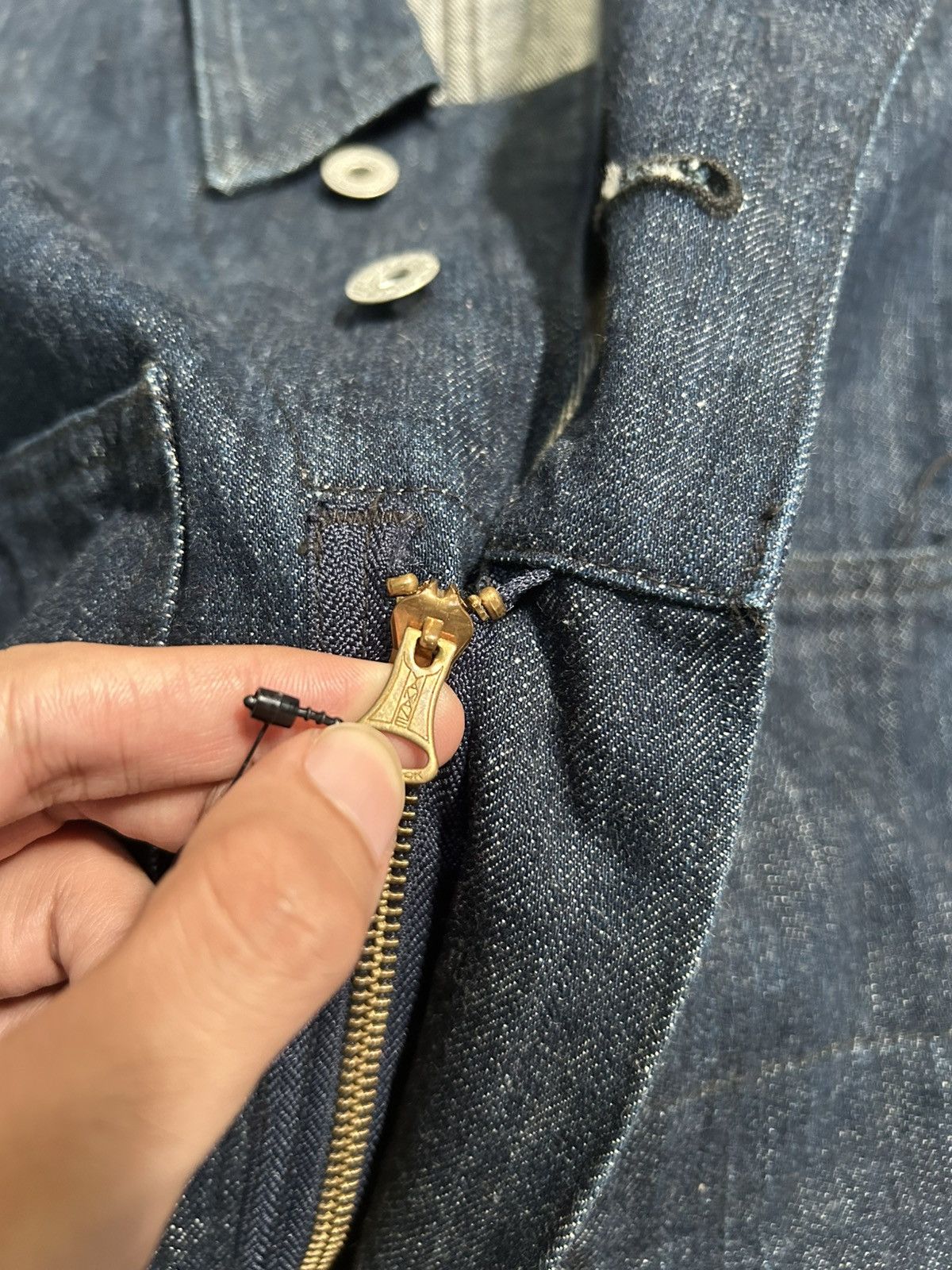 Evisu × Vintage RARE!!! Vintage Evisu Japan Seagull Blue Denim Coverall Size US 38 / EU 54 - 20 Thumbnail