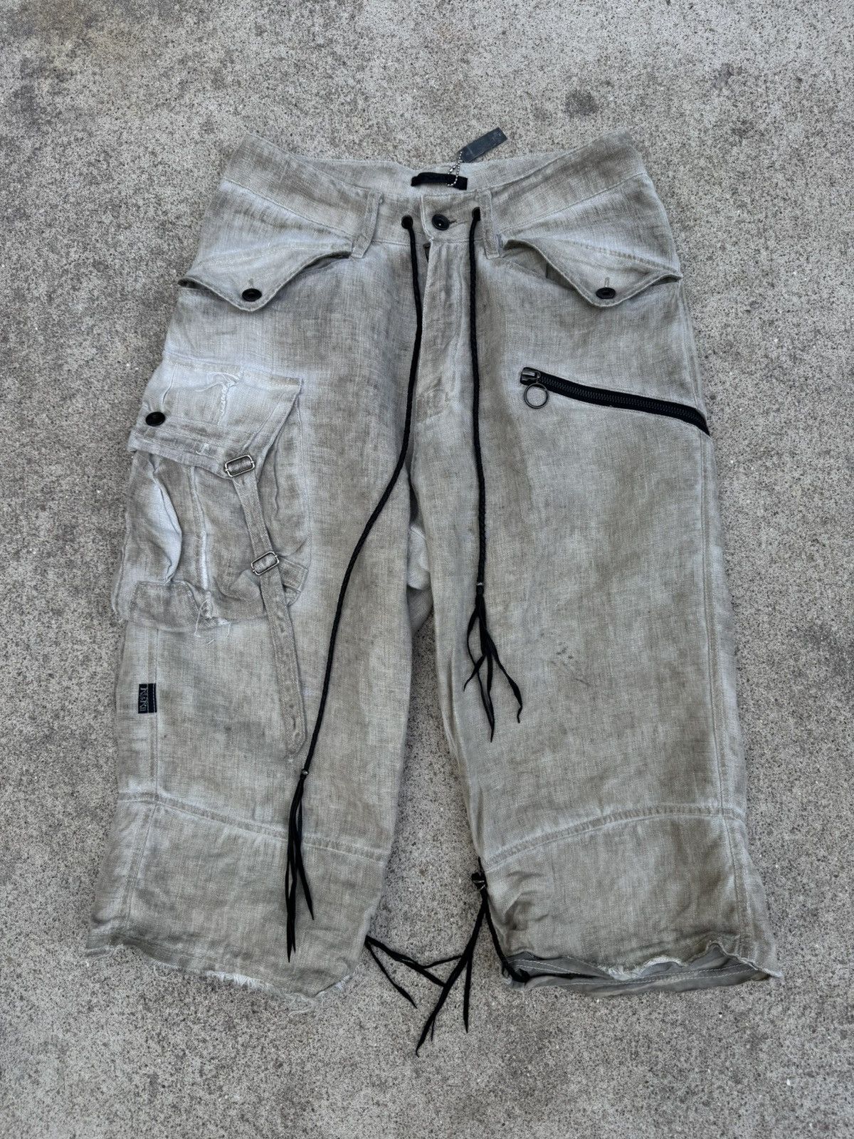 KMRii Kmrii Goat Linen Cargo Shorts Size US 31 - 1 Thumbnail