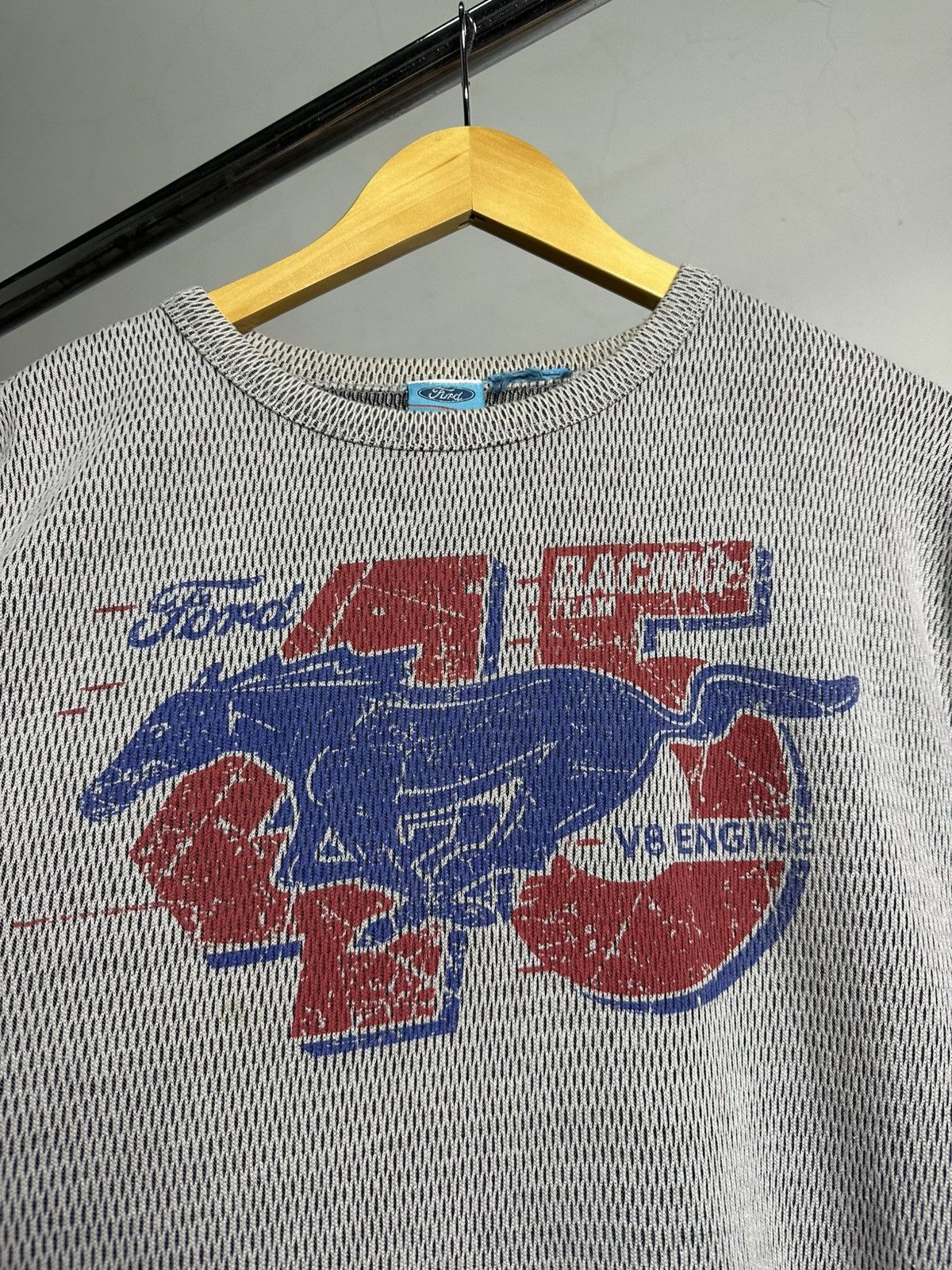 Ford × Vintage Vintage Ford Racing Y2k Thermal longsleeve Shirt Size US L / EU 52-54 / 3 - 4 Thumbnail