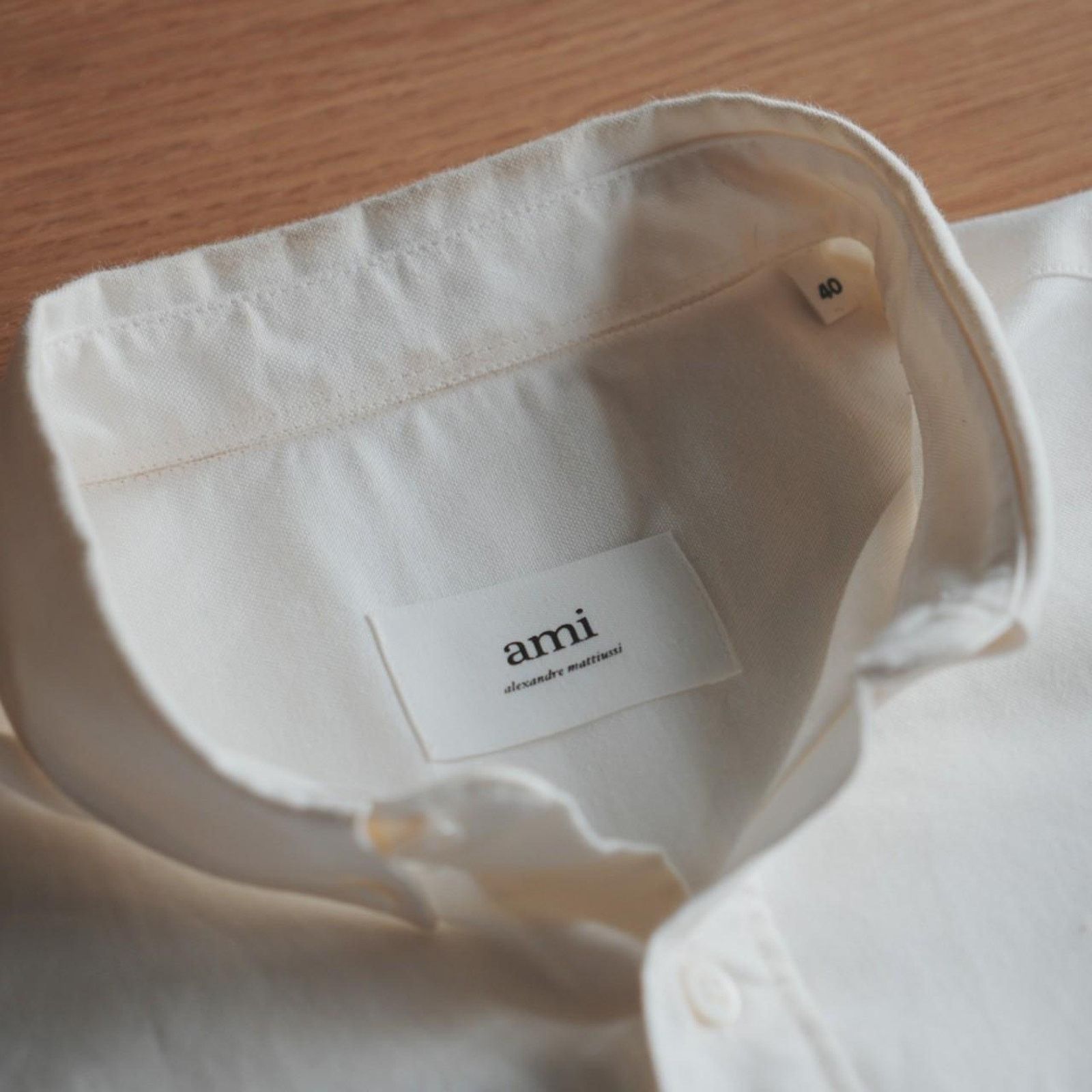 AMI AMI White Oxford Shirt (OCBD) Size US L / EU 52-54 / 3 - 3 Thumbnail