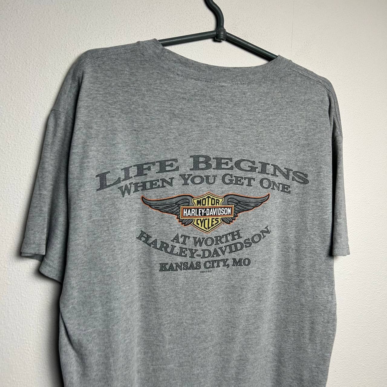 Harley Davidson Vintage Harley Davidson big fire logo 2013 motocycles tee Size US L / EU 52-54 / 3 - 2 Thumbnail