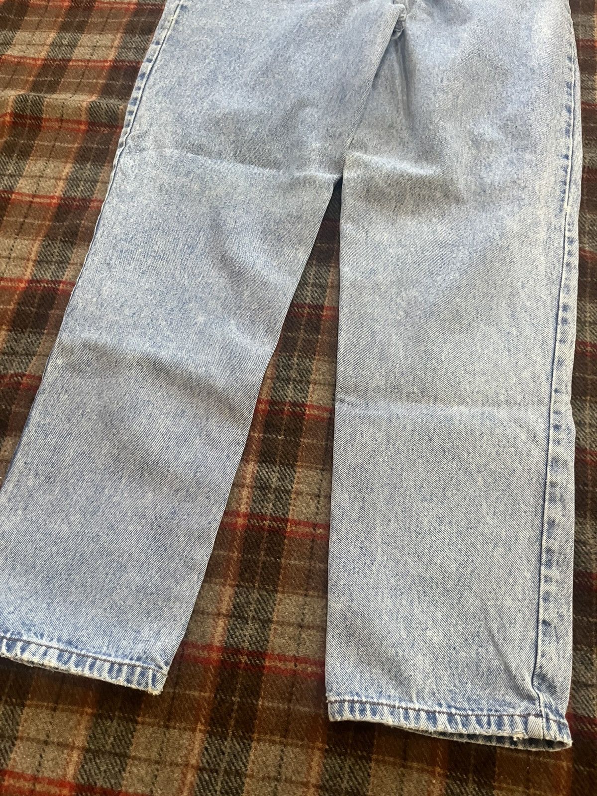 Anchor Blue Vintage 90’s Light Washed Anchor Blue Loose Denim Jeans 13 Size 32" / US 10 / IT 46 - 8 Thumbnail