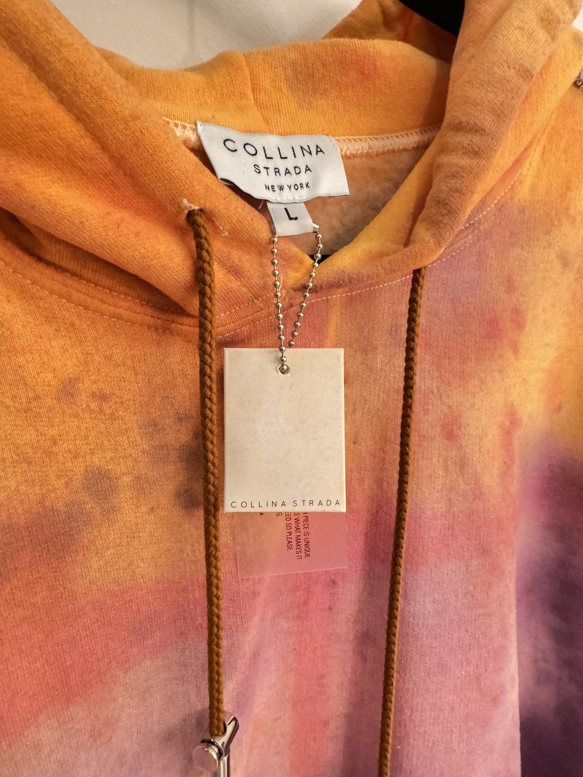 Collina Strada COLLINA STRADA Orange Round Hem Sporty Spice Hoodie Size L / US 10 / IT 46 - 2 Thumbnail