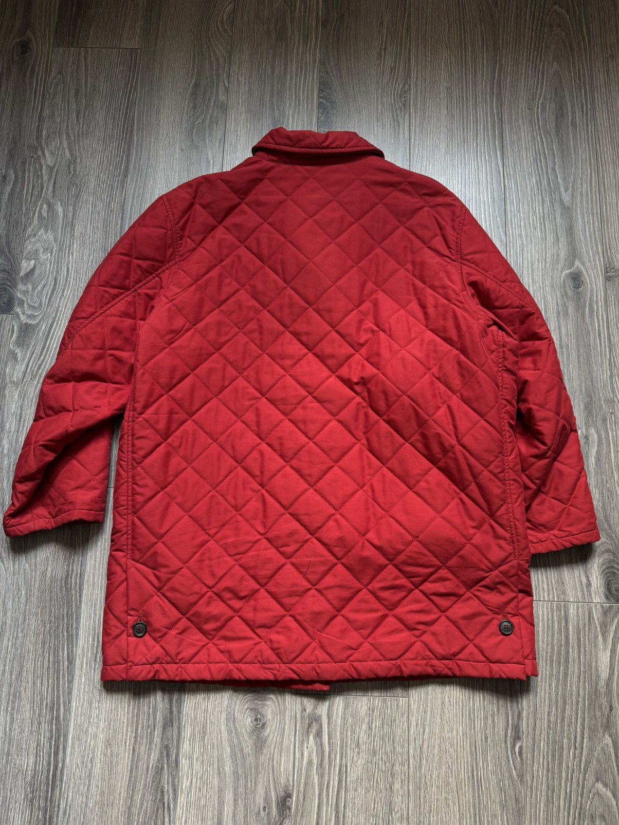 Burberry Burberry Coral Red Checkered Quilted Jacket 44 Size M / US 6-8 / IT 42-44 - 14 Thumbnail