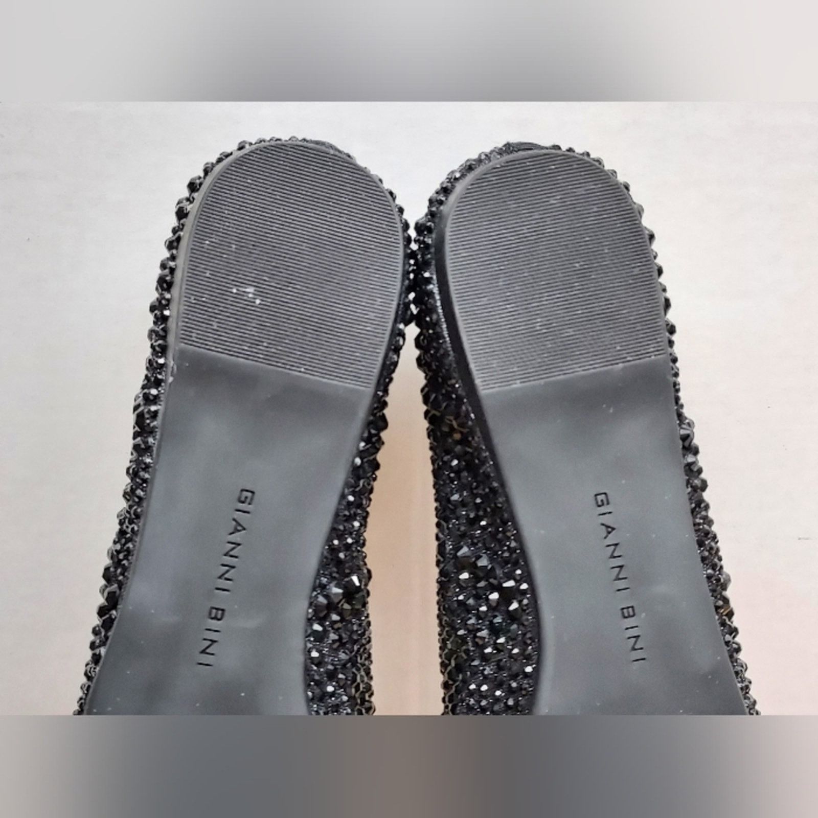 Other Gianni Bini Womens Black Rhinestone Slip On Shoes Size 9.5 Size US 9.5 / IT 39.5 - 12 Thumbnail