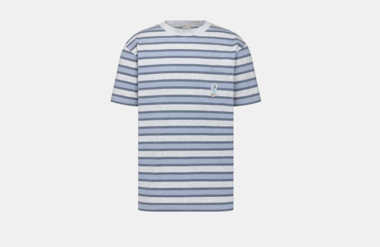 Dior o1w1db10525 493J65 Relaxed-Fit T-Shirt in Gray Size US L / EU 52-54 / 3 - 1 Thumbnail