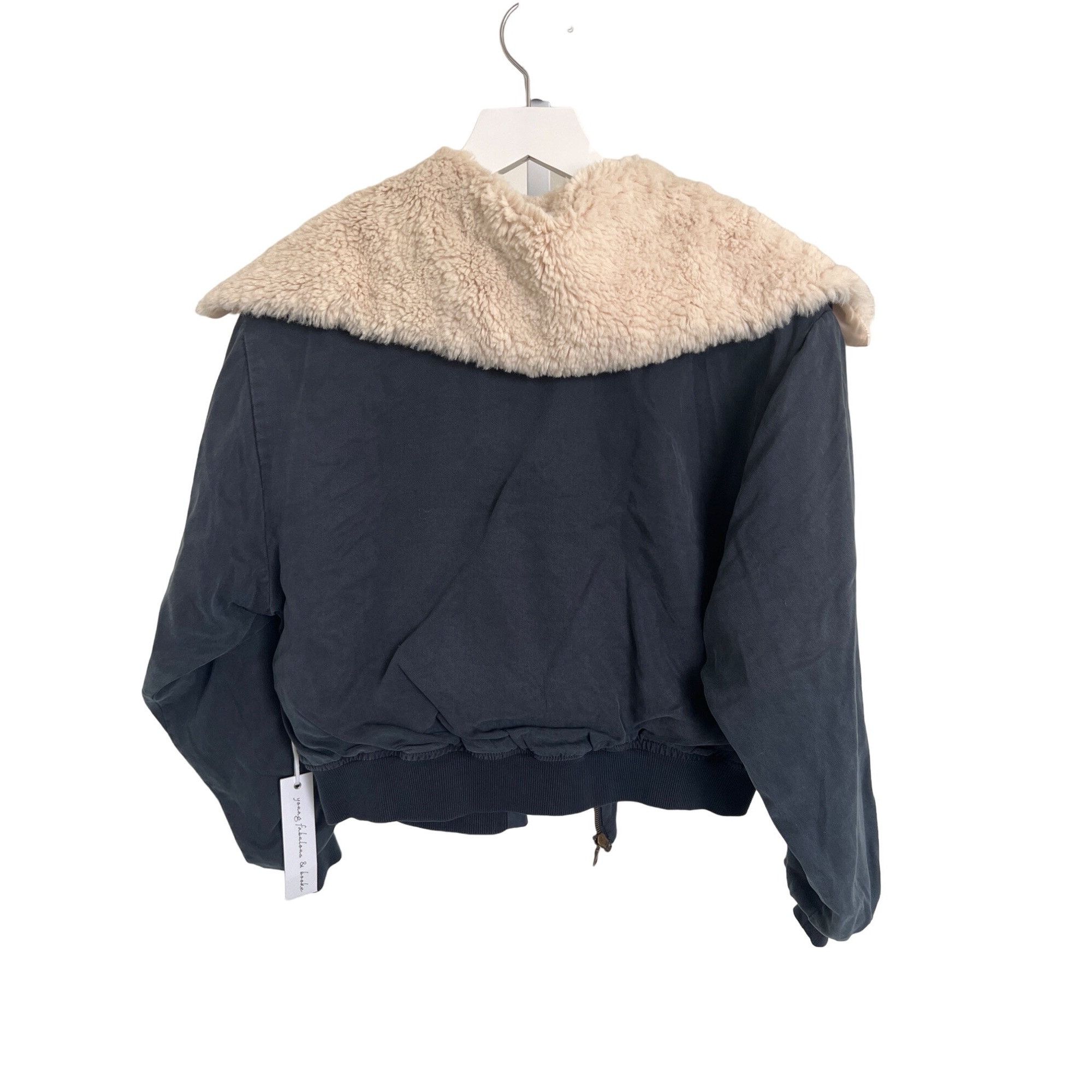 Young Fabulous & Broke Young Fabulous & Broke Navy Detachable Sherpa Collar Bomber Size S / US 4 / IT 40 - 4 Thumbnail