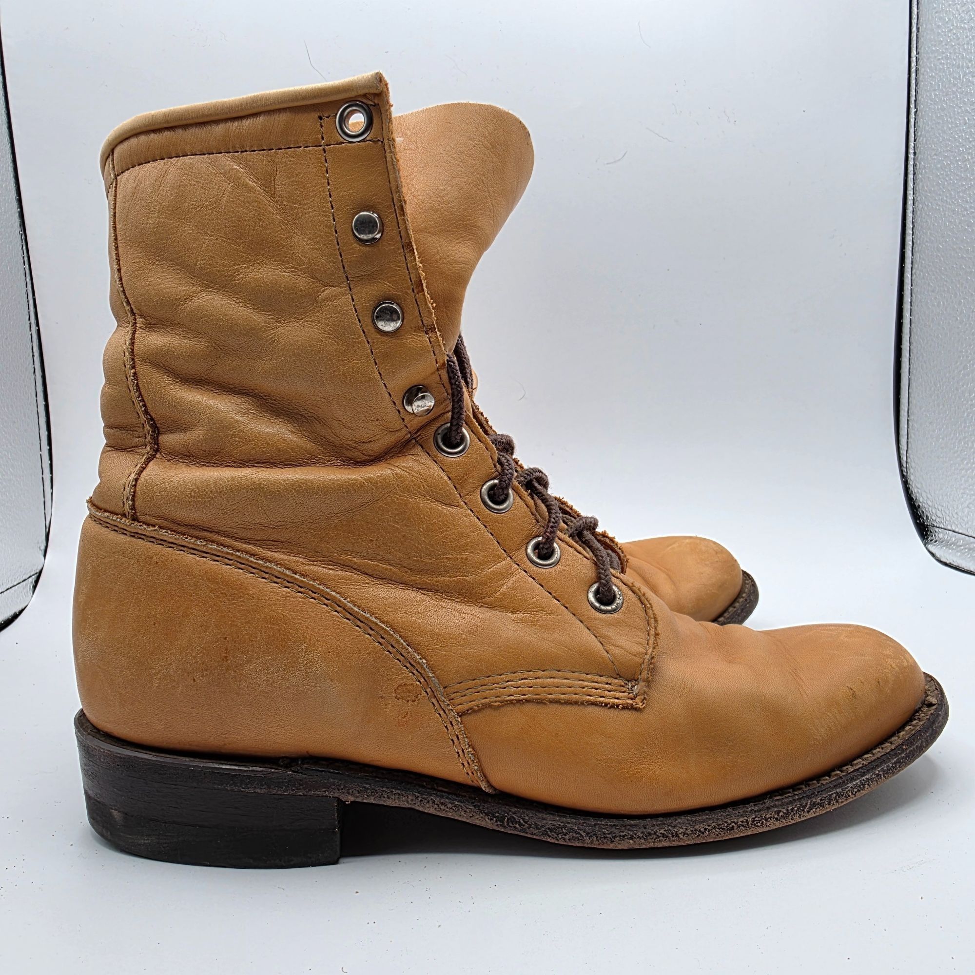 Justin Boots Justin Boots Womens Size 5 C Brown Boots Made In USA Casual Size US 5 / IT 35 - 12 Thumbnail