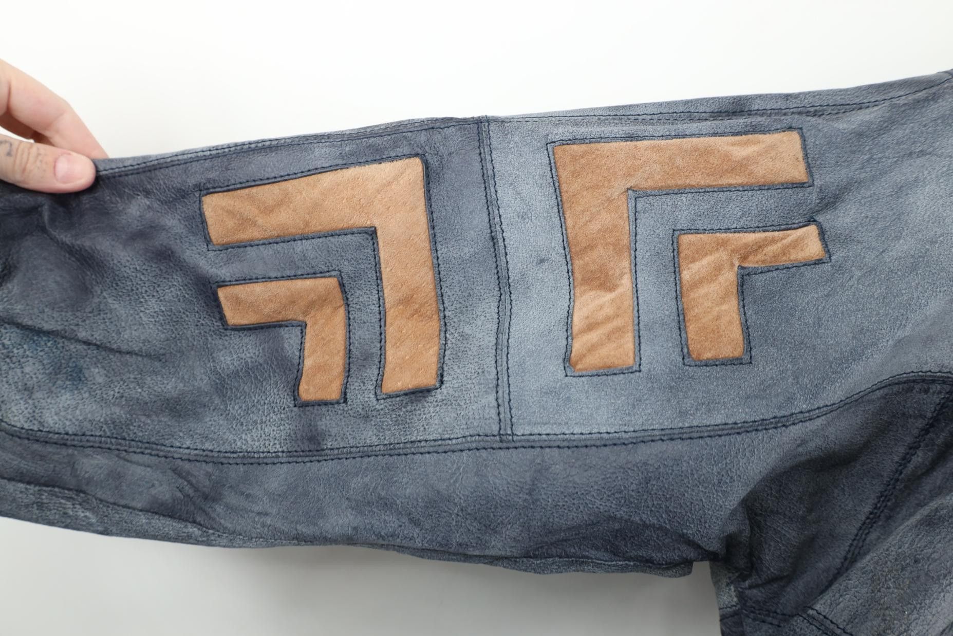 Vintage Deadstock Vintage 80s 90s Egdon Heath Leather Sweater Jacket Size US XL / EU 56 / 4 - 5 Thumbnail