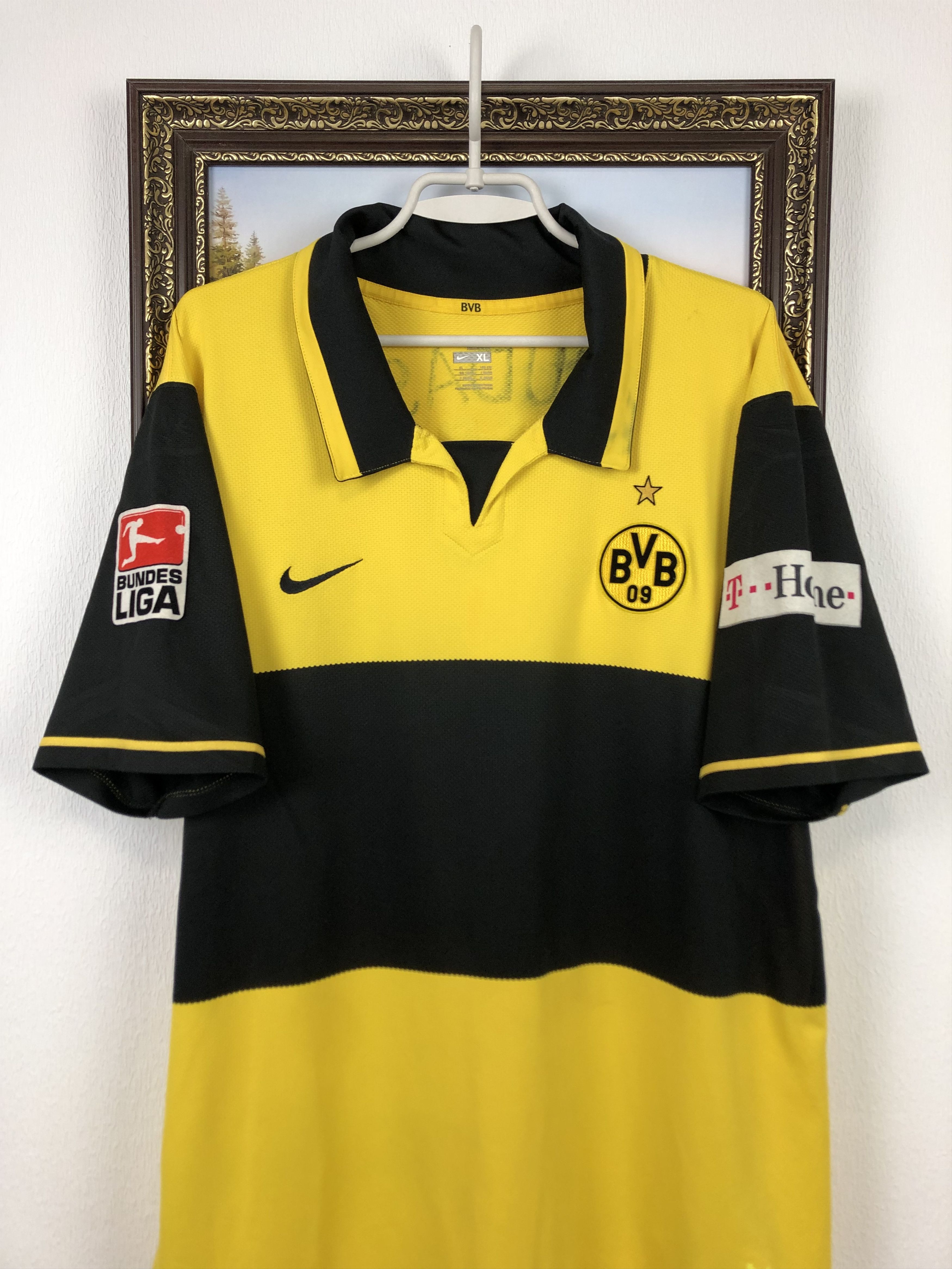 Nike × Vintage Borussia Dortmund football shirt 2007 #10 Petric Jersey Nike Size US XL / EU 56 / 4 - 2 Thumbnail