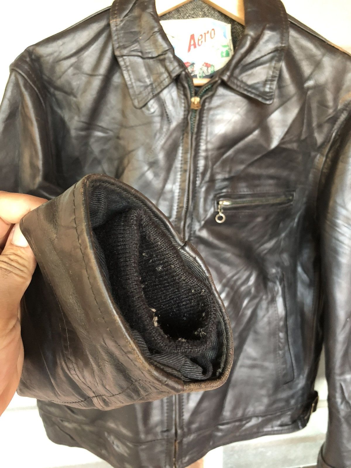 Aero Leathers Vintage Aero Leathers Genuine Horsehide Motorcycle Jacket Size US M / EU 48-50 / 2 - 6 Thumbnail
