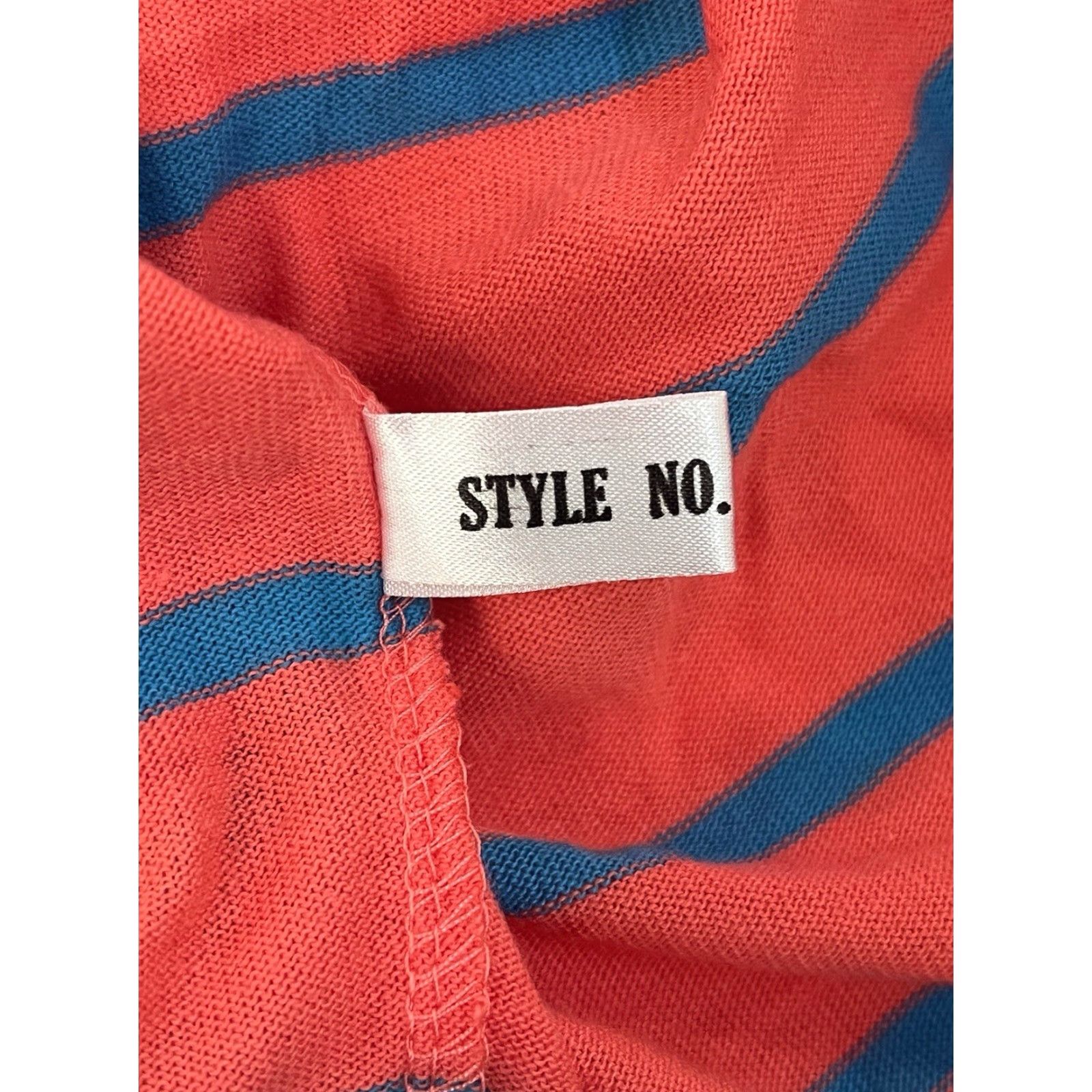 Puma VINTAGE Puma Long Sleeve T-Shirt Womens M Deadstock NWT 80s NOS Coral Pink with Light Blue Stripes Genders Womens Size M / US 6-8 / IT 42-44 - 5 Thumbnail