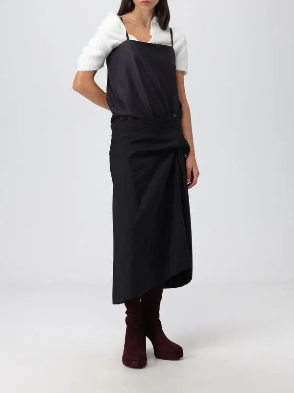 Maison Margiela oc11z0925 Wool Dress in Black Size XS / US 0-2 / IT 36-38 - 2 Thumbnail