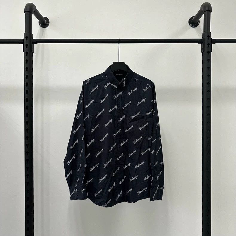 Balenciaga Balenciaga size 37 SS21 Long Sleeve Shirt with Full Bullet Size US M / EU 48-50 / 2 - 1 Thumbnail