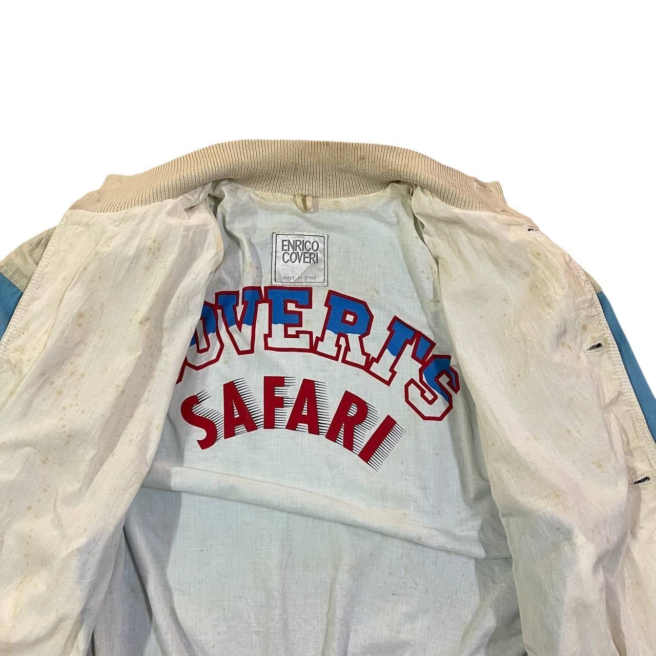 Enrico Coveri Vintage Enrico Coveri Safari Leather Bomber Jacket Size US M / EU 48-50 / 2 - 9 Thumbnail