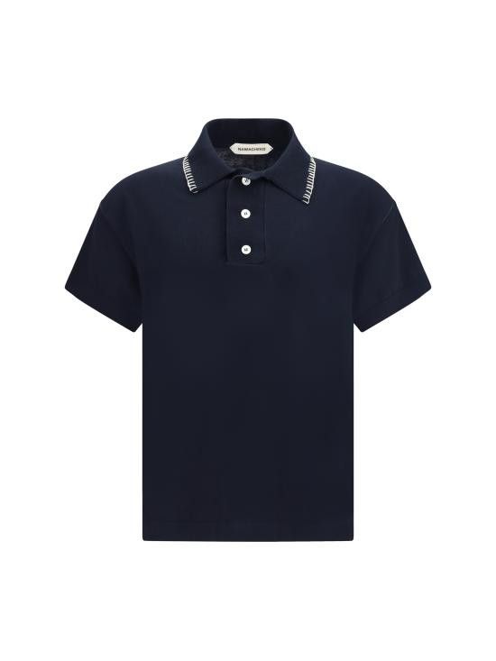 Namacheko Samira ribbed glass bead polo | Grailed
