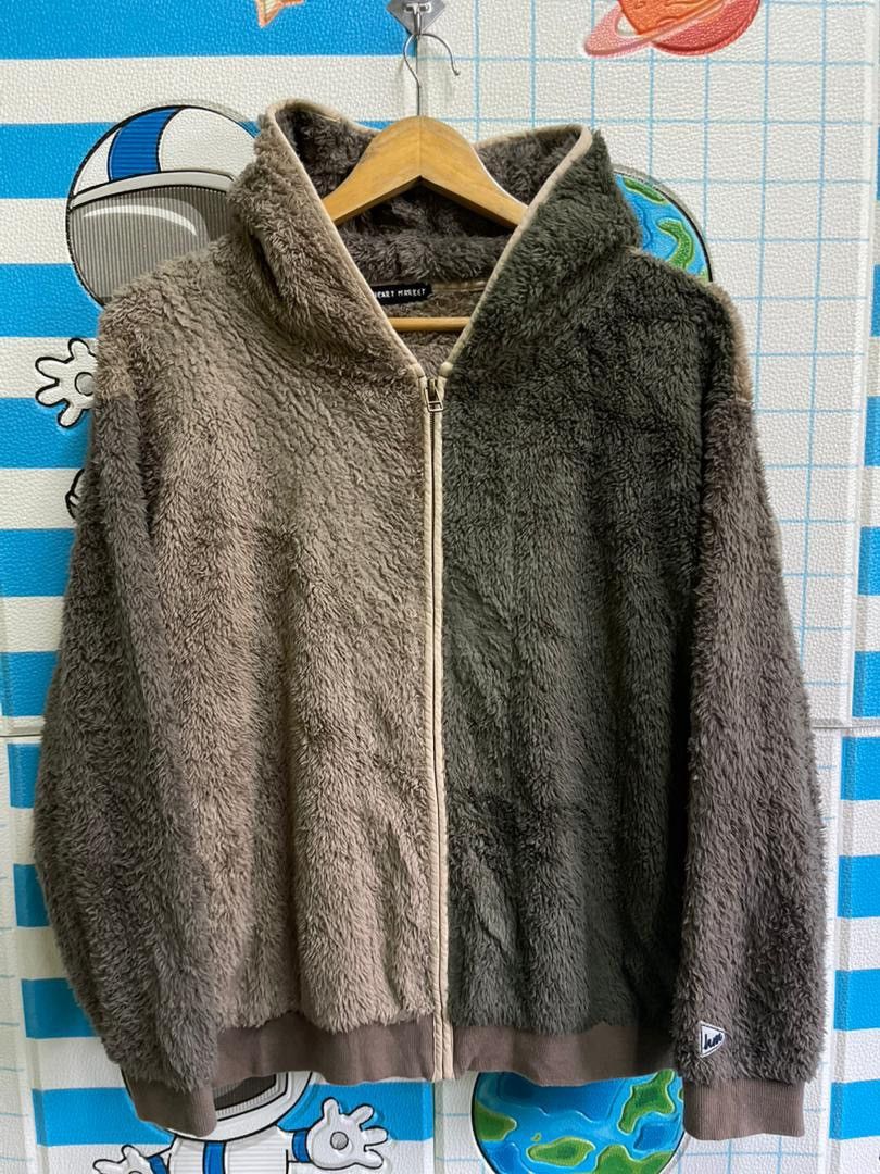HOLLYWOOD RANCH MARKET HEART MARKET Colorblock Sherpa Fleece Zip-Up Hoodie Size US L / EU 52-54 / 3 - 1 Thumbnail