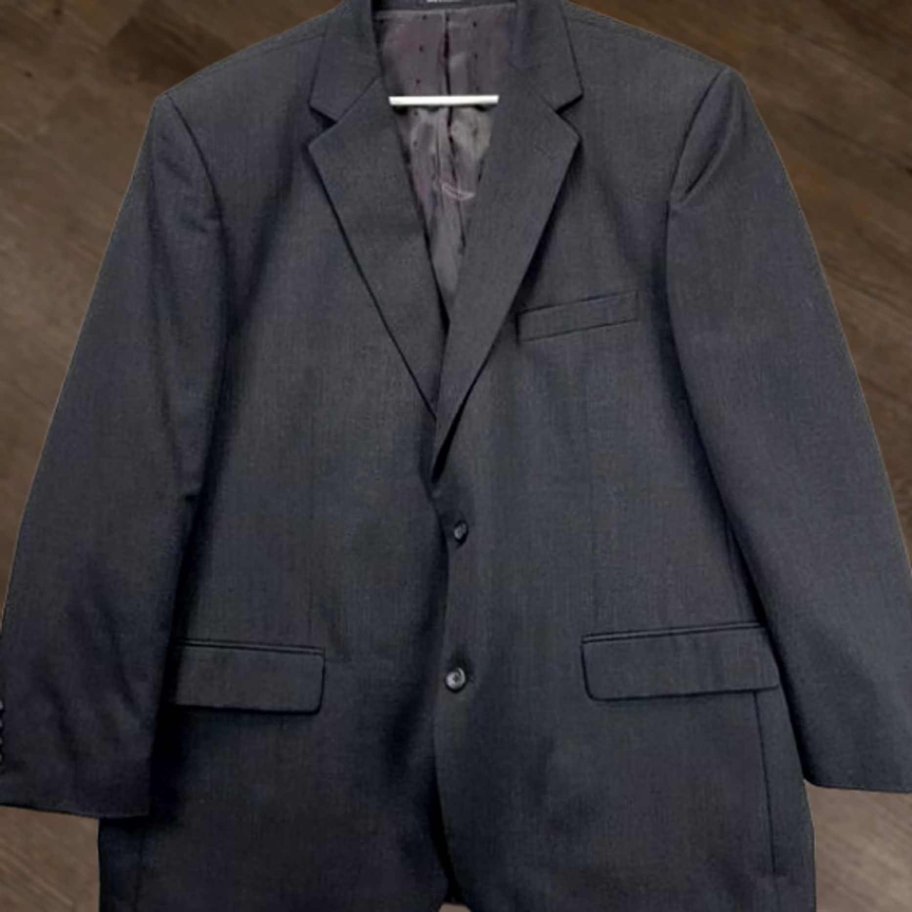 Joseph Joseph Feiss 100% Wool Blazer Adult 48R Black Sport Coat Tuxedo Mens - Chest 51" & 31 Size 48R - 1 Thumbnail