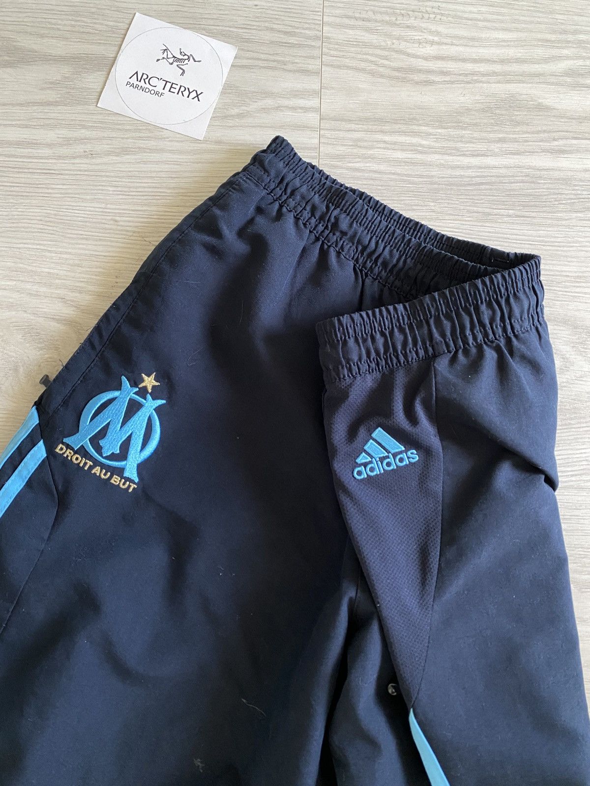 Adidas × Vintage Adidas Olympique Marseille Sweatpants 2011 Drill Y2K style Size US 32 / EU 48 - 4 Thumbnail
