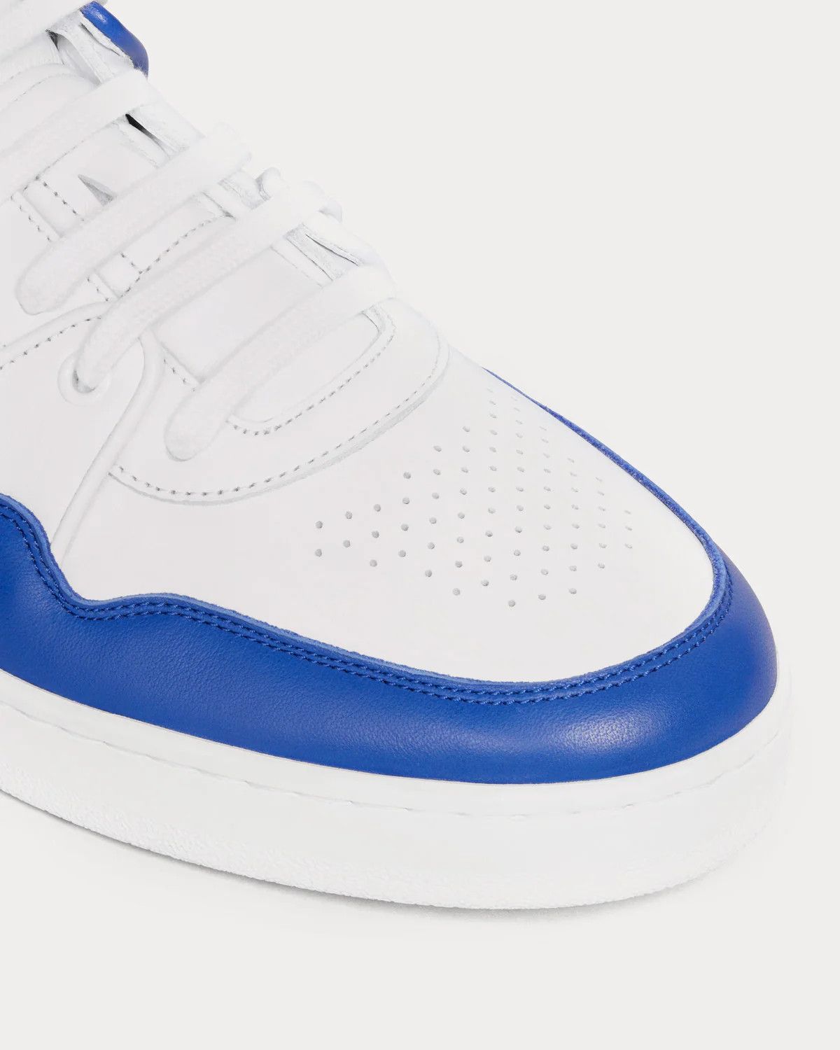 Celine o1bcso1str0824 Trainer CT-04 Low-Top Sneakers in White Blue Size US 7 / EU 40 - 4 Thumbnail