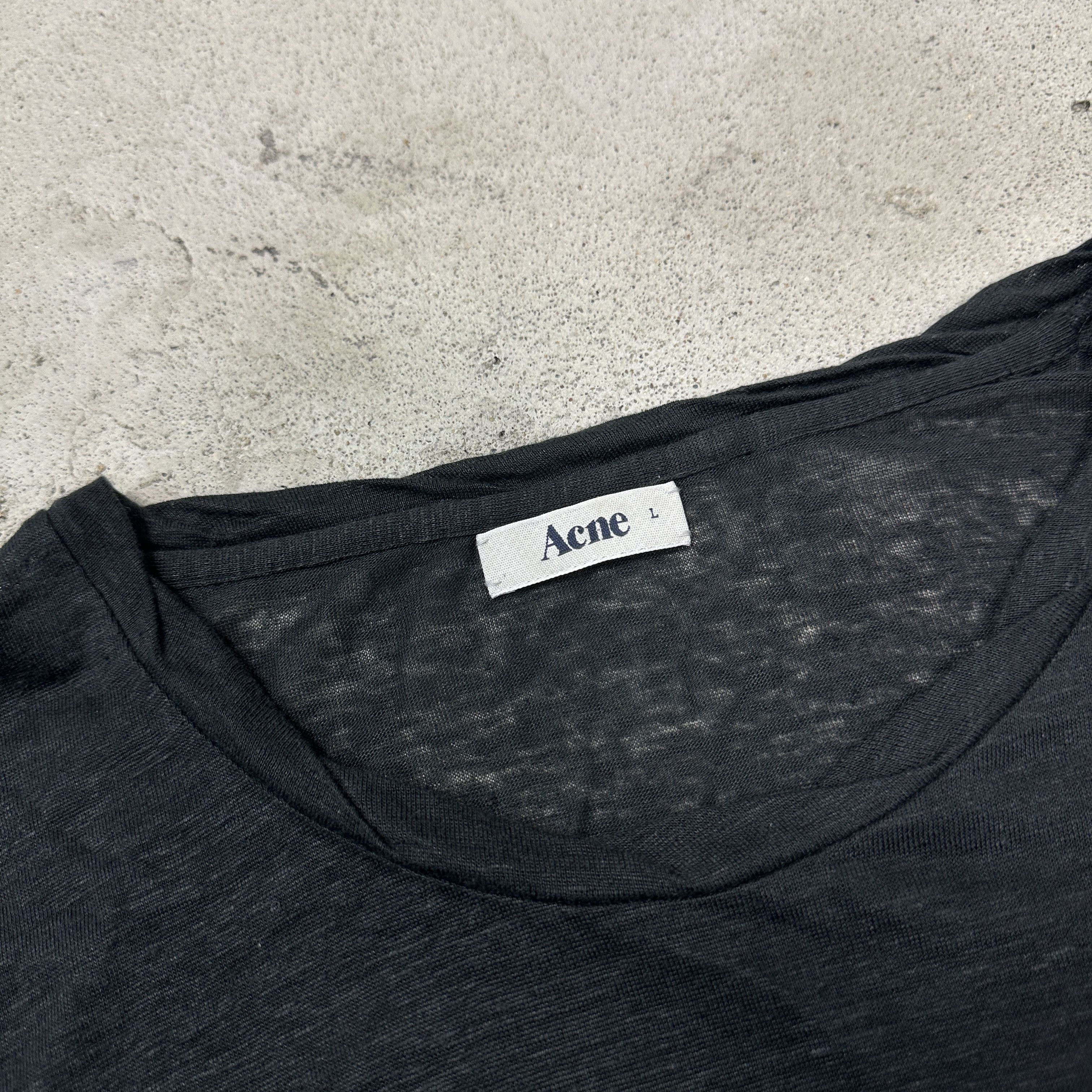 Acne Studios Vintage Avant Garde Grunge Asymmetrical Acne Top Y2K Size L / US 10 / IT 46 - 3 Thumbnail
